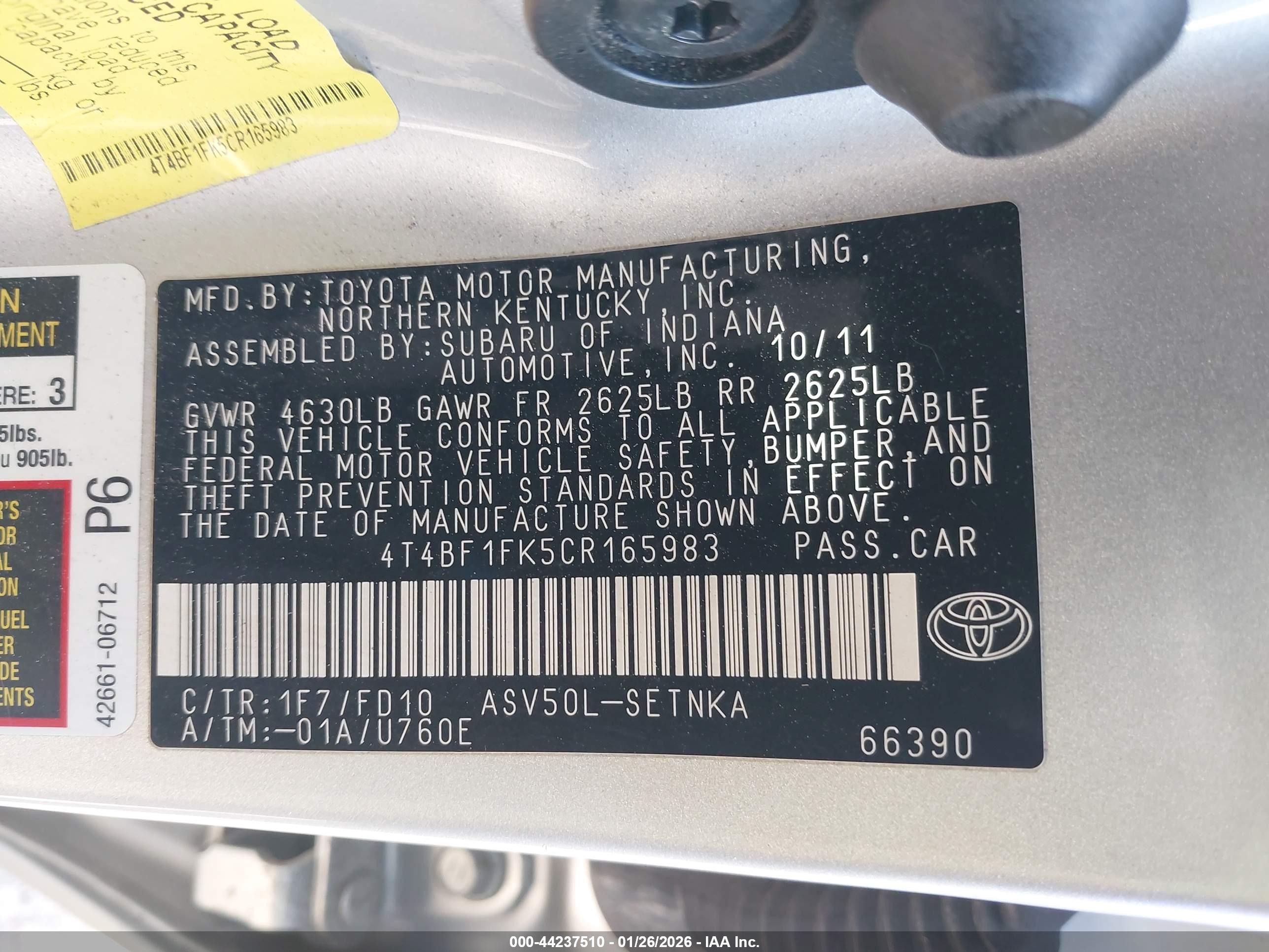 TOYOTA CAMRY image 9
