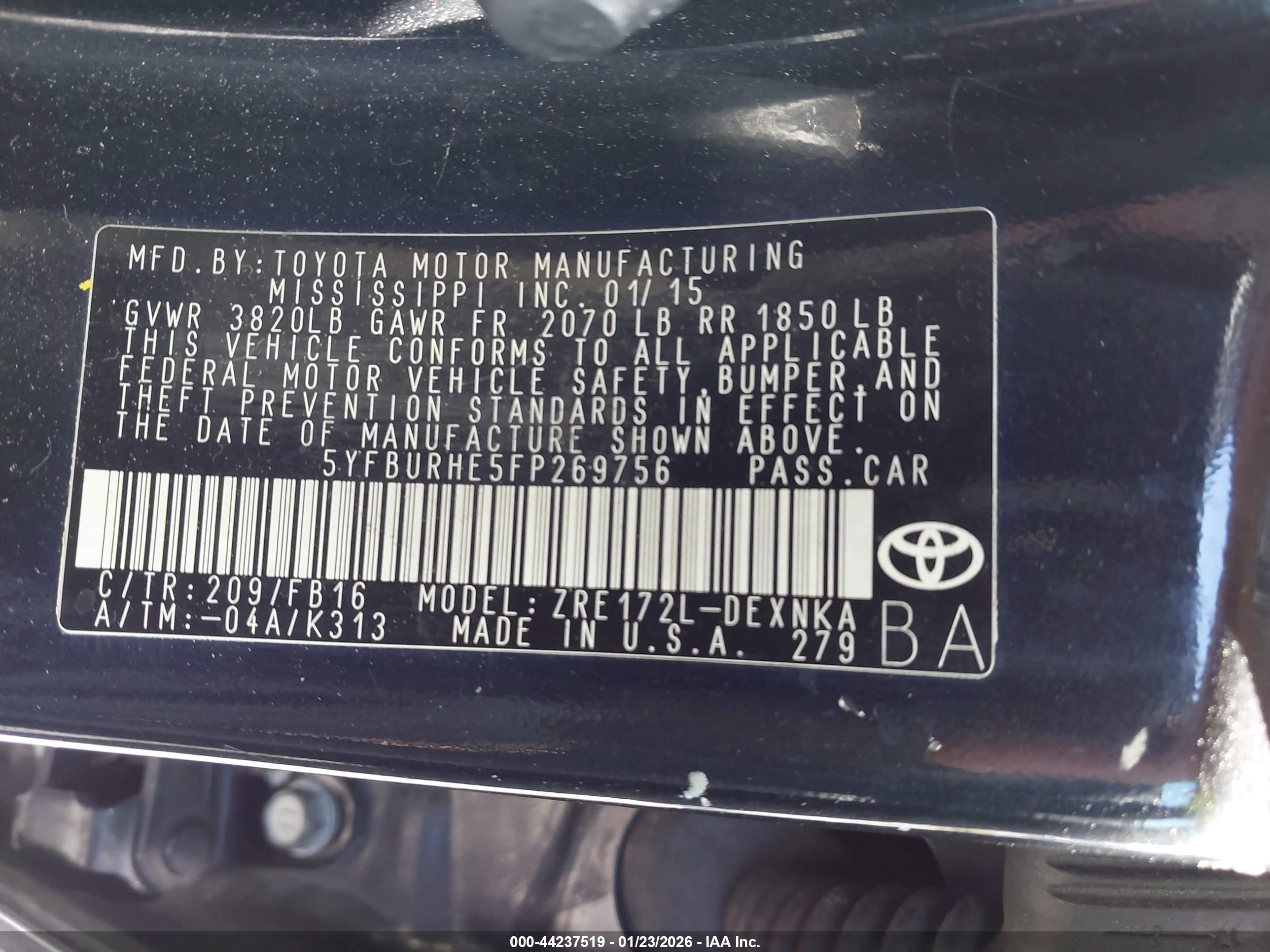 TOYOTA COROLLA image 9