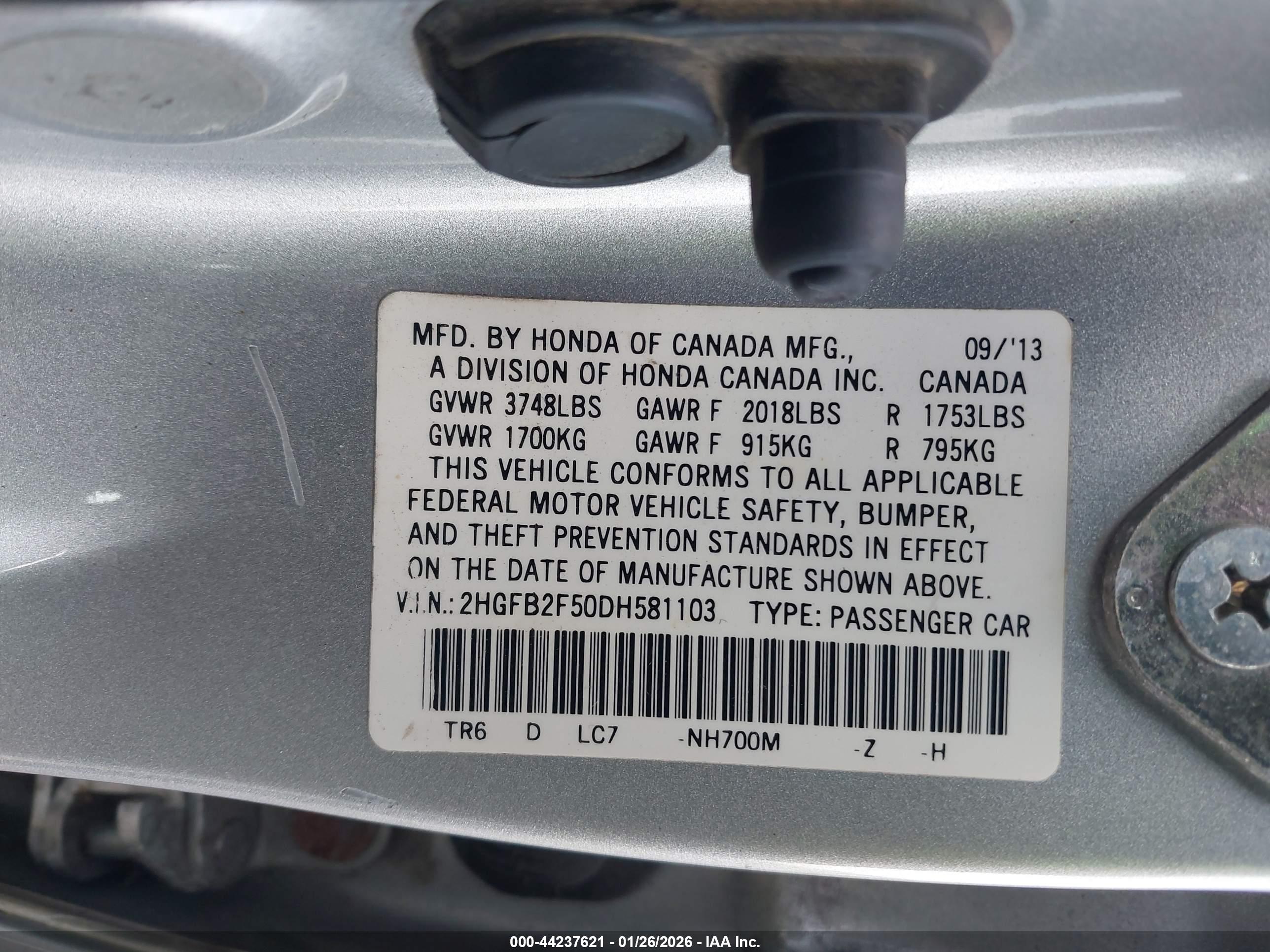 HONDA CIVIC image 9