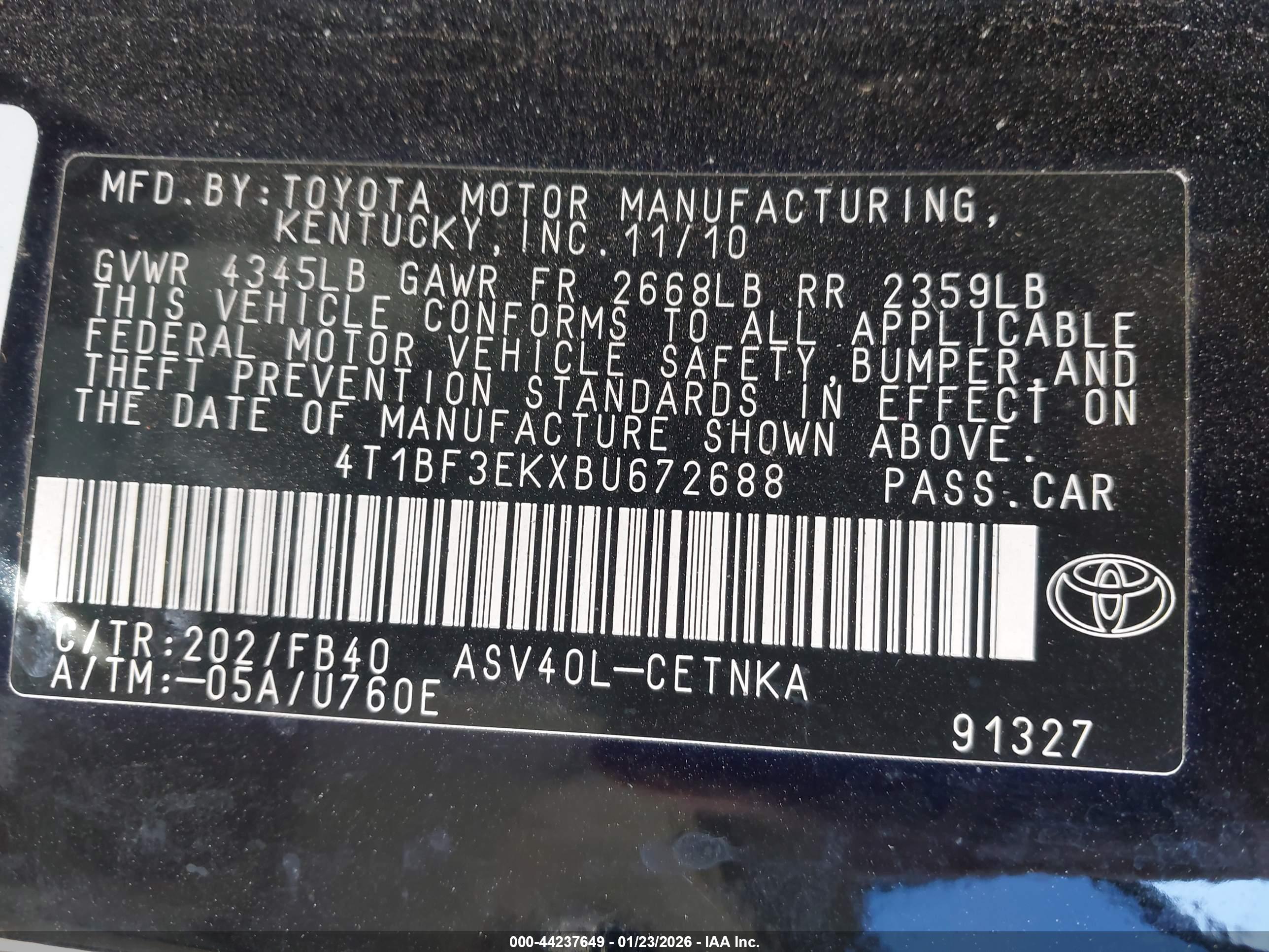 TOYOTA CAMRY image 9