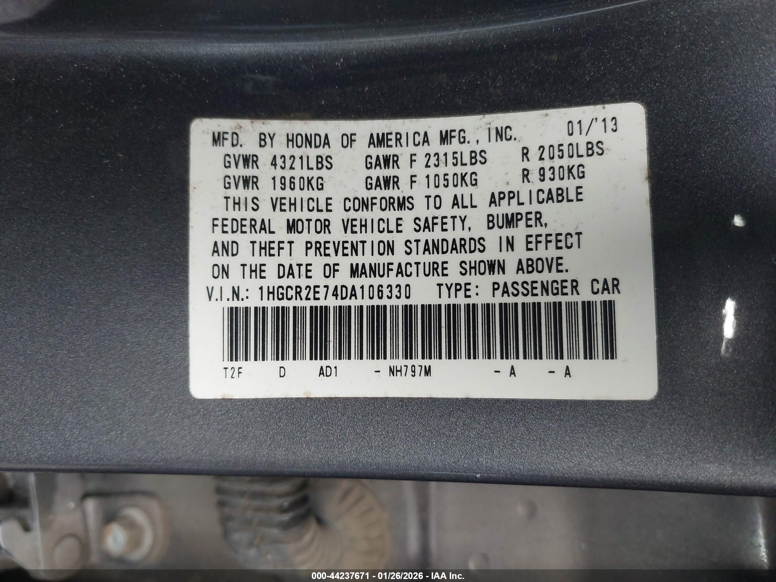 HONDA ACCORD image 9