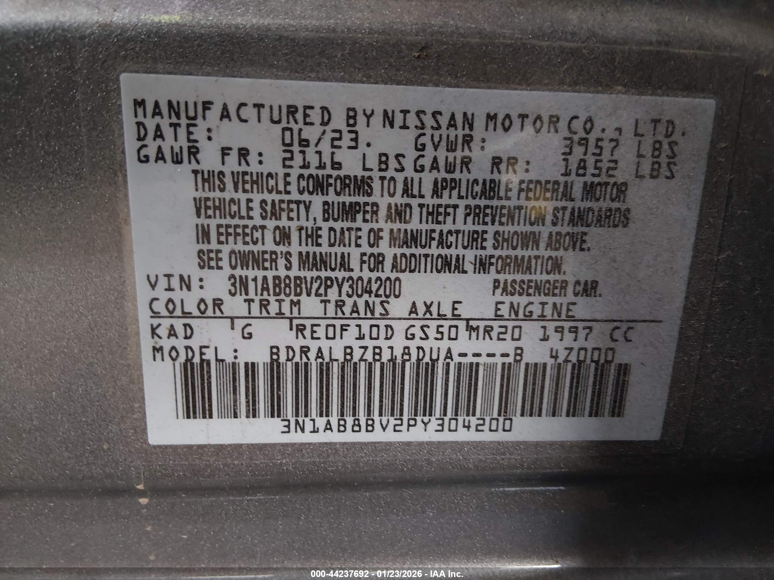 NISSAN SENTRA image 9