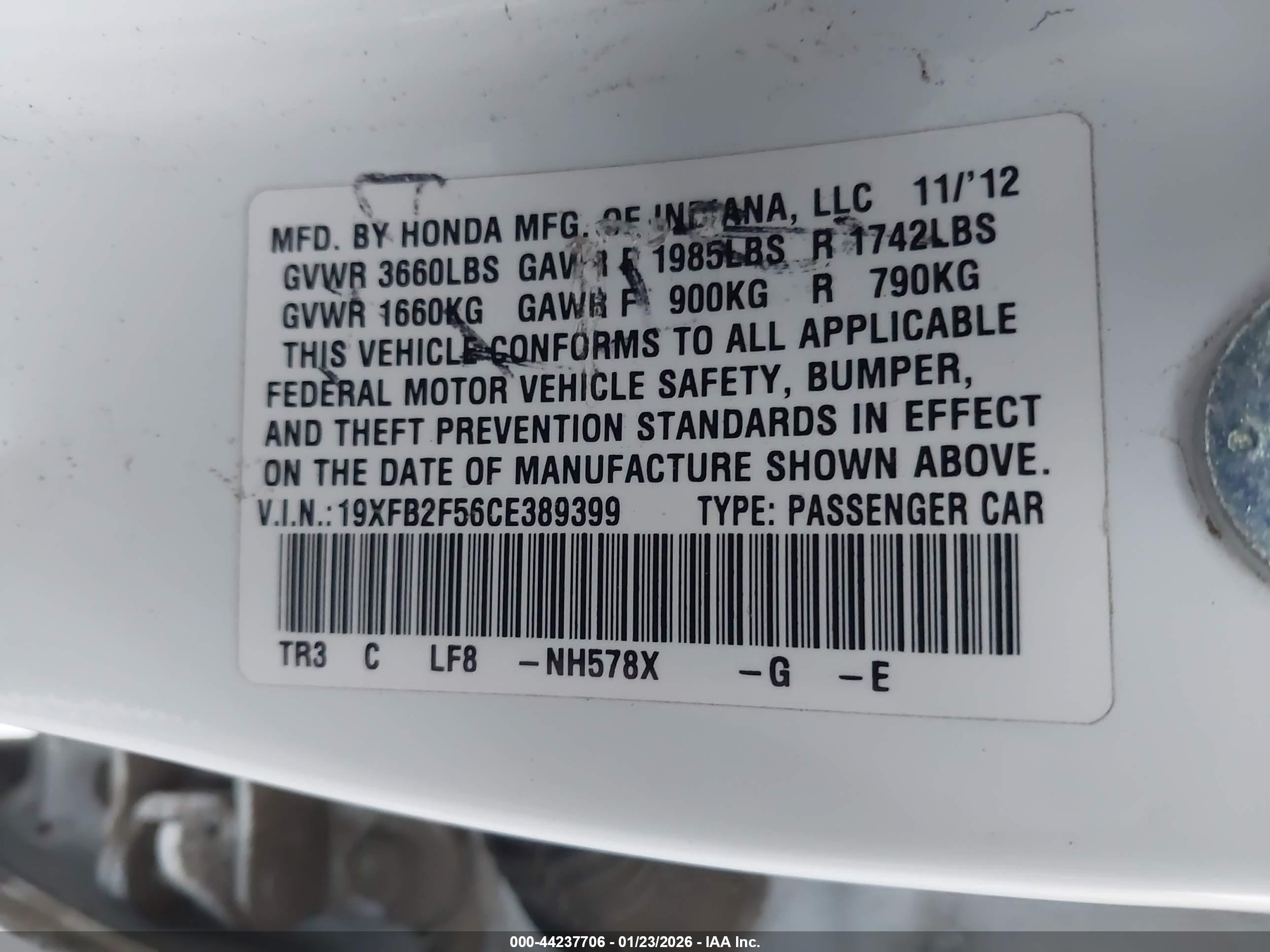 HONDA CIVIC image 9