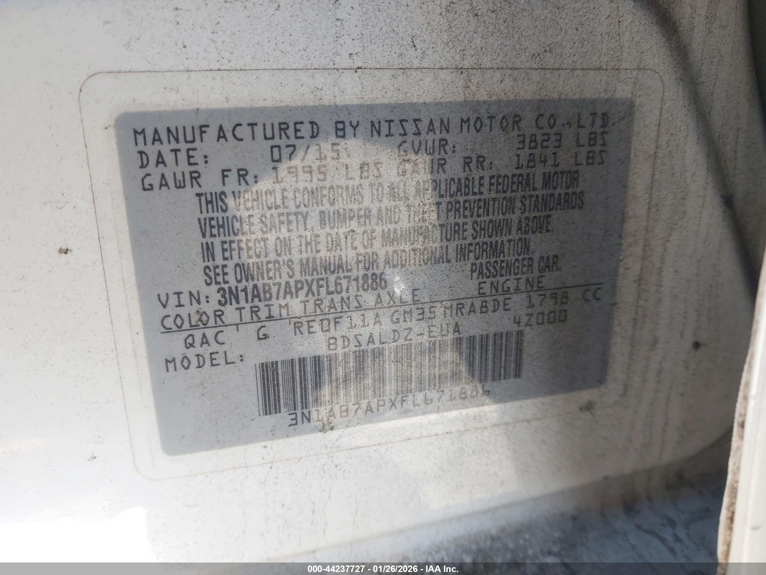 NISSAN SENTRA image 9