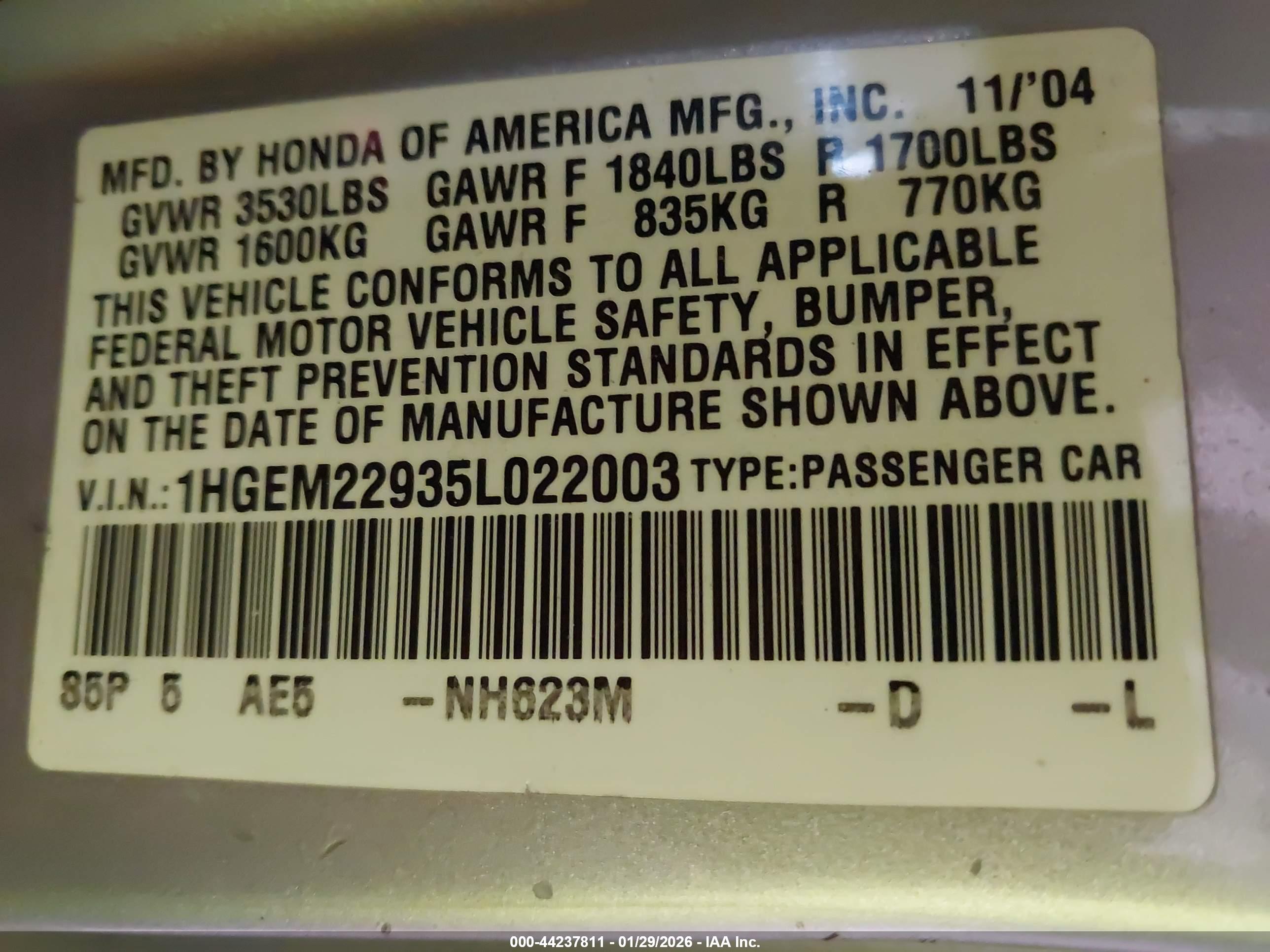 HONDA CIVIC image 9