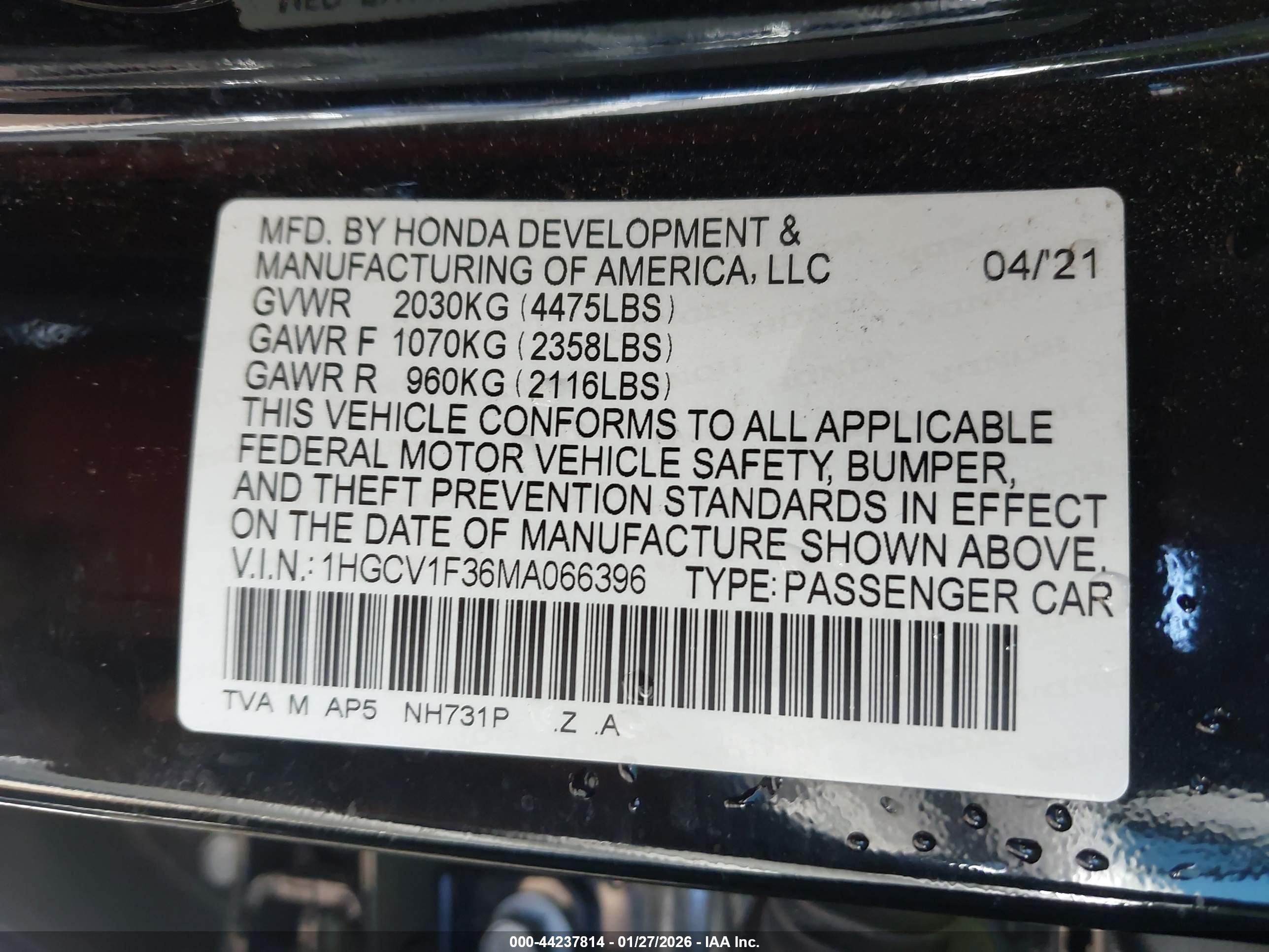 HONDA ACCORD image 9