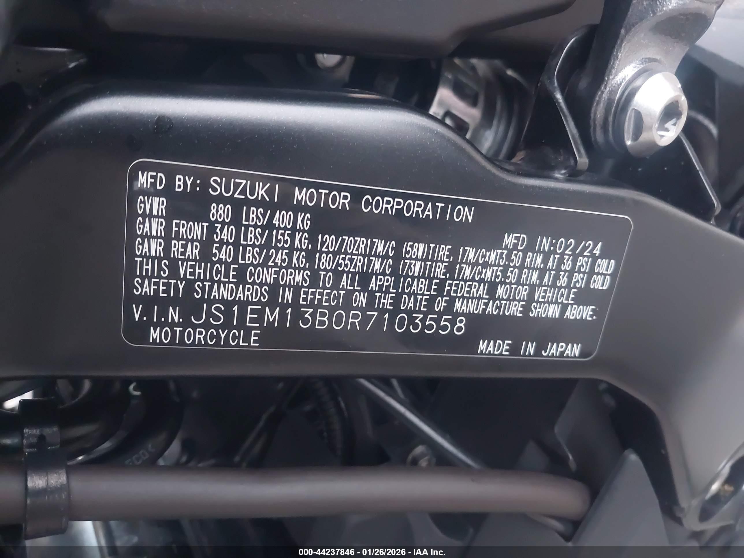 SUZUKI GSX800 image 10