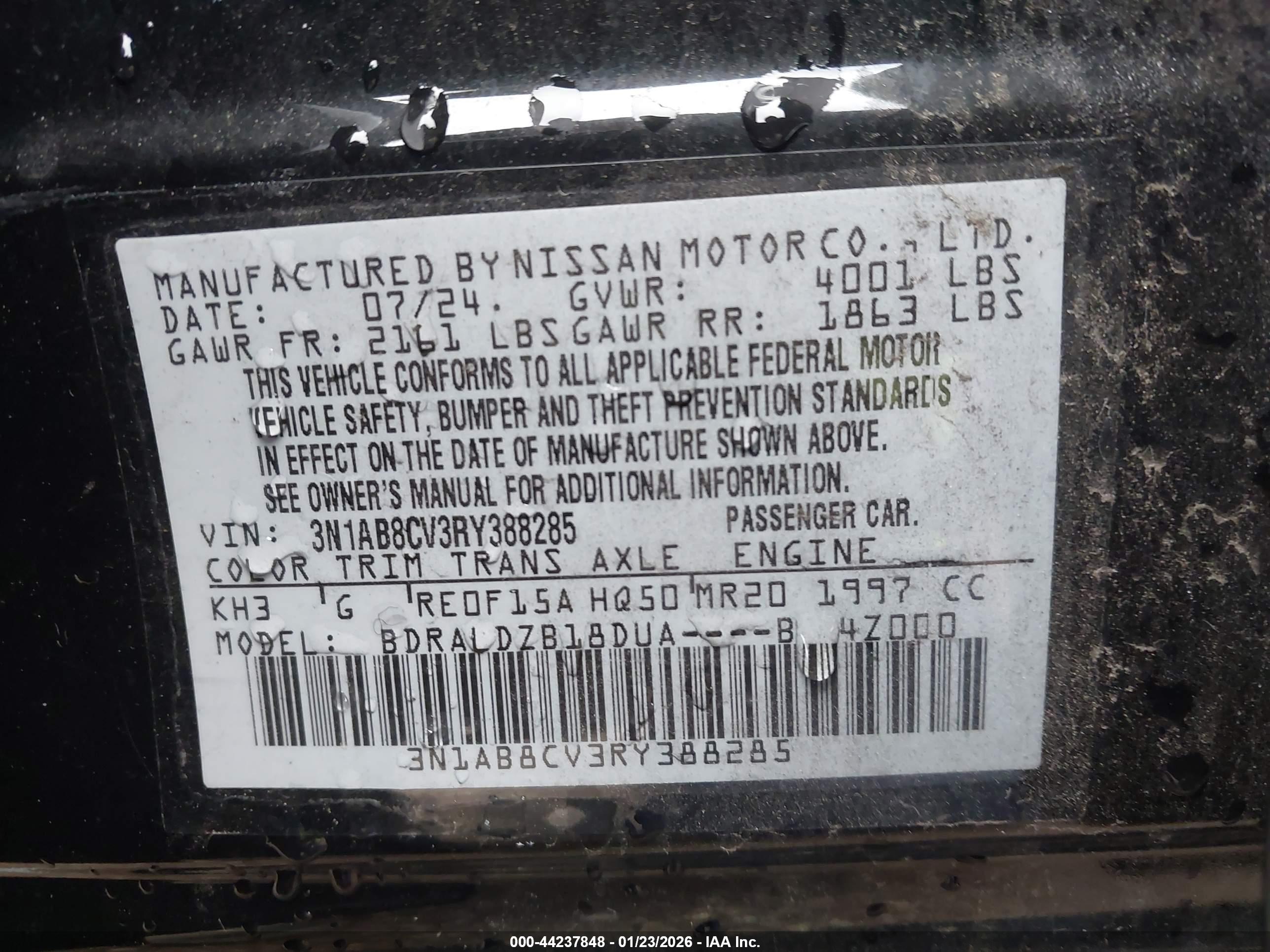 NISSAN SENTRA image 9