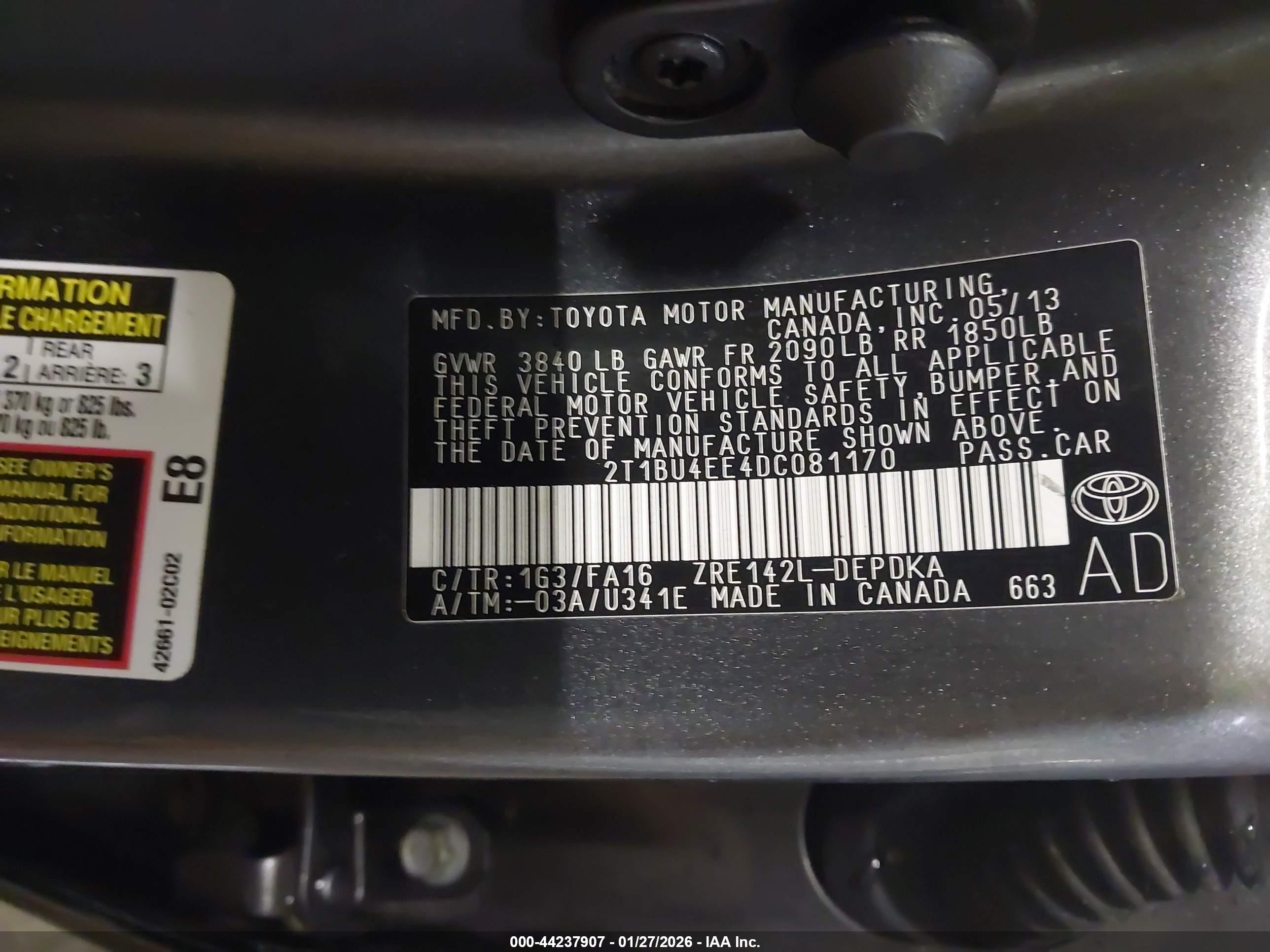 TOYOTA COROLLA image 9