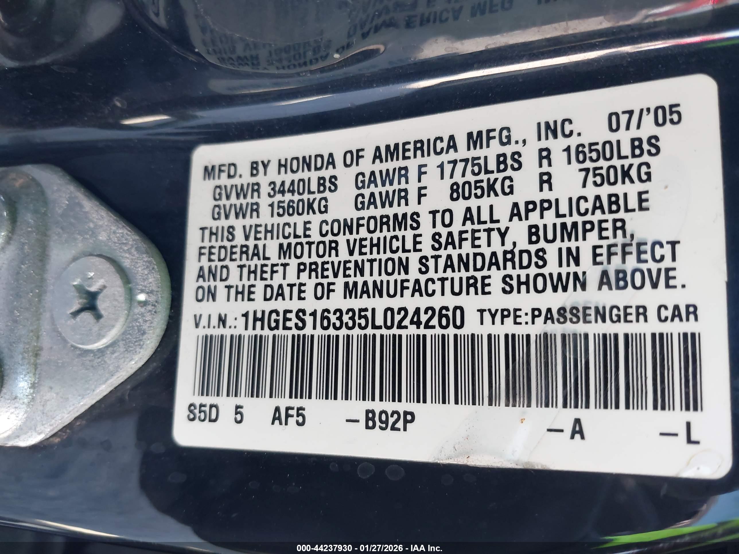 HONDA CIVIC image 9