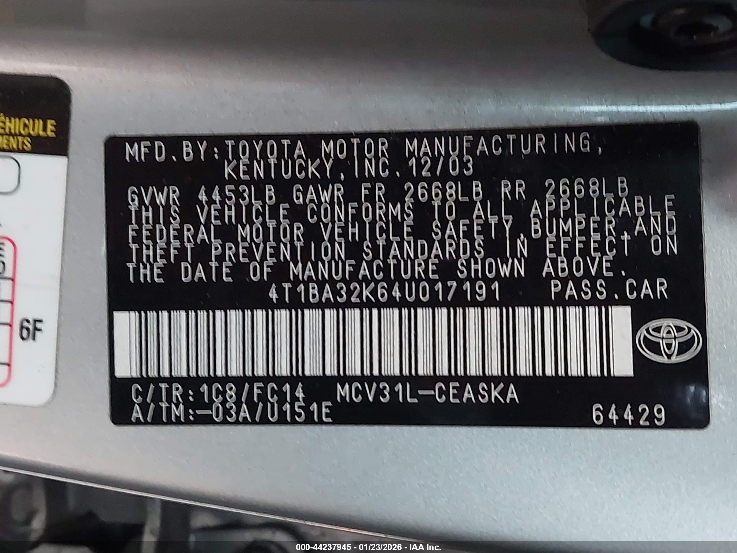 TOYOTA CAMRY image 9