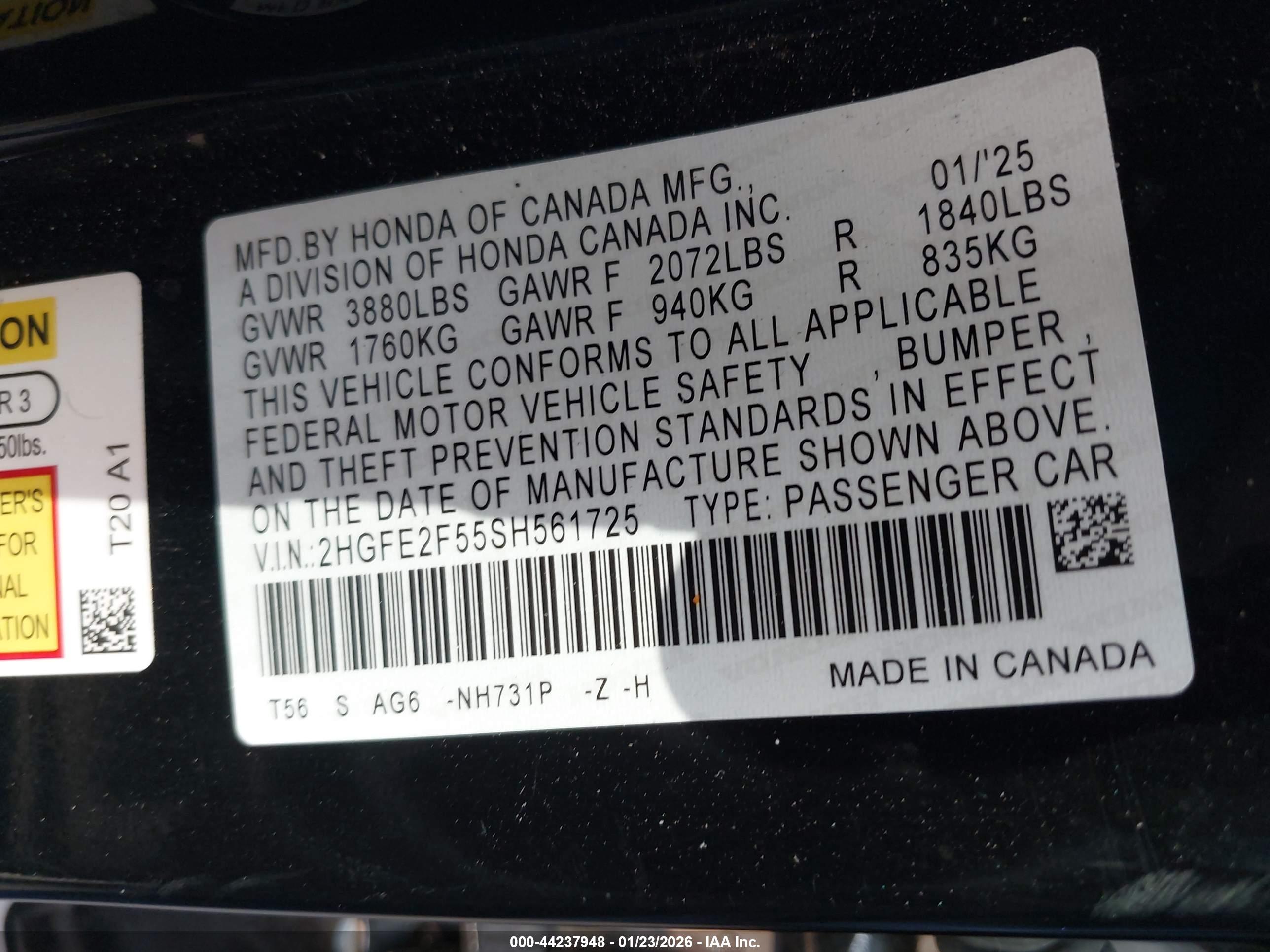 HONDA CIVIC image 9