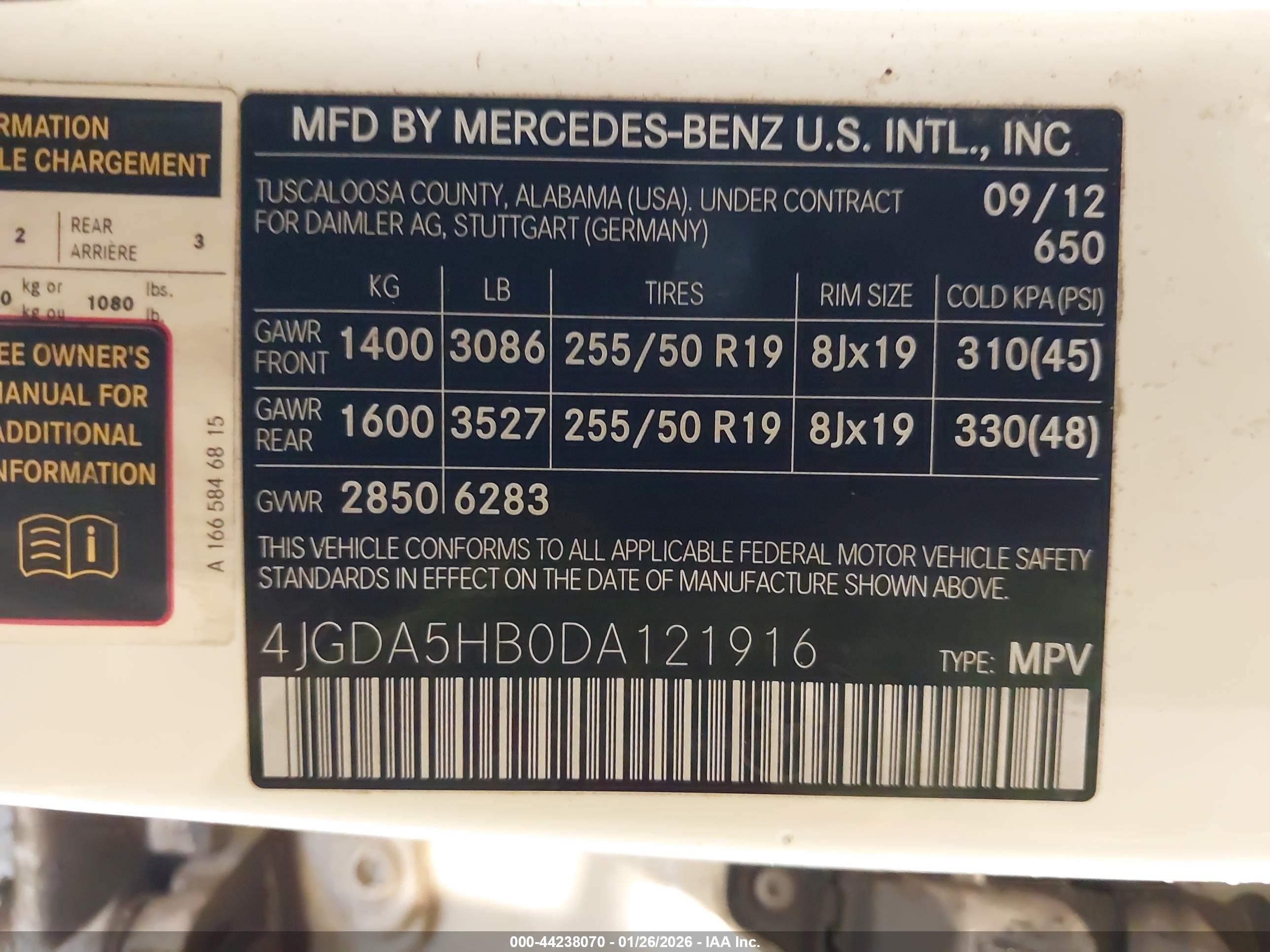MERCEDES-BENZ ML image 9
