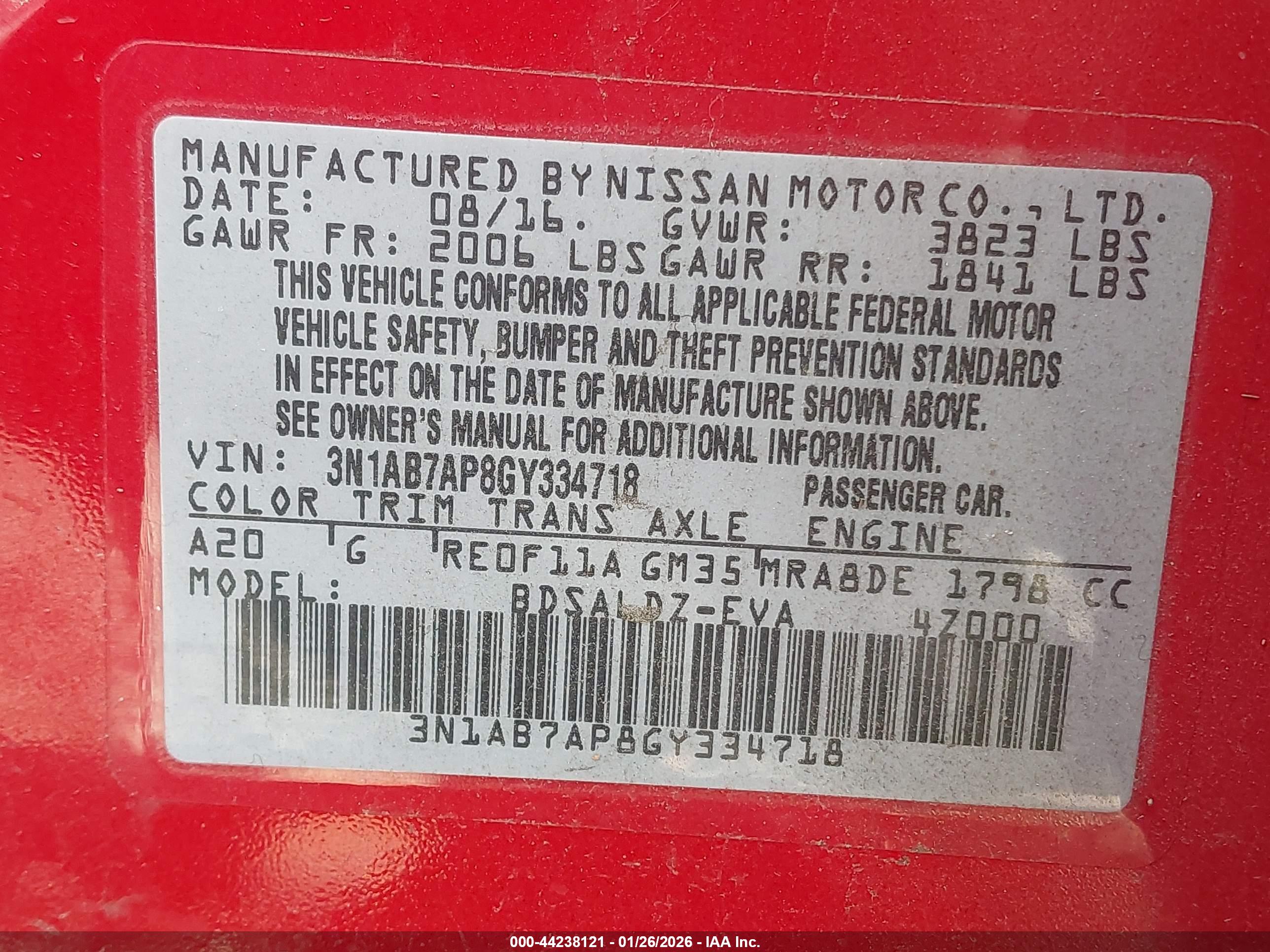 NISSAN SENTRA image 9