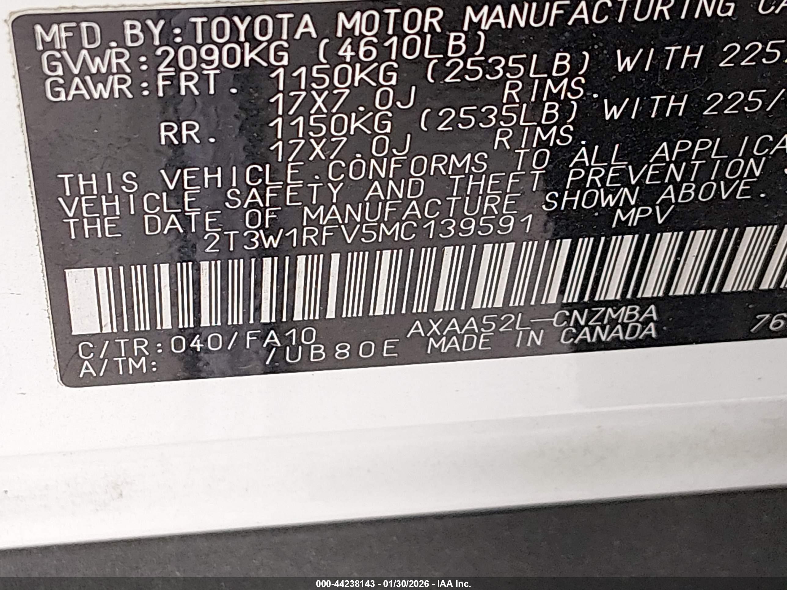 TOYOTA RAV4 image 9