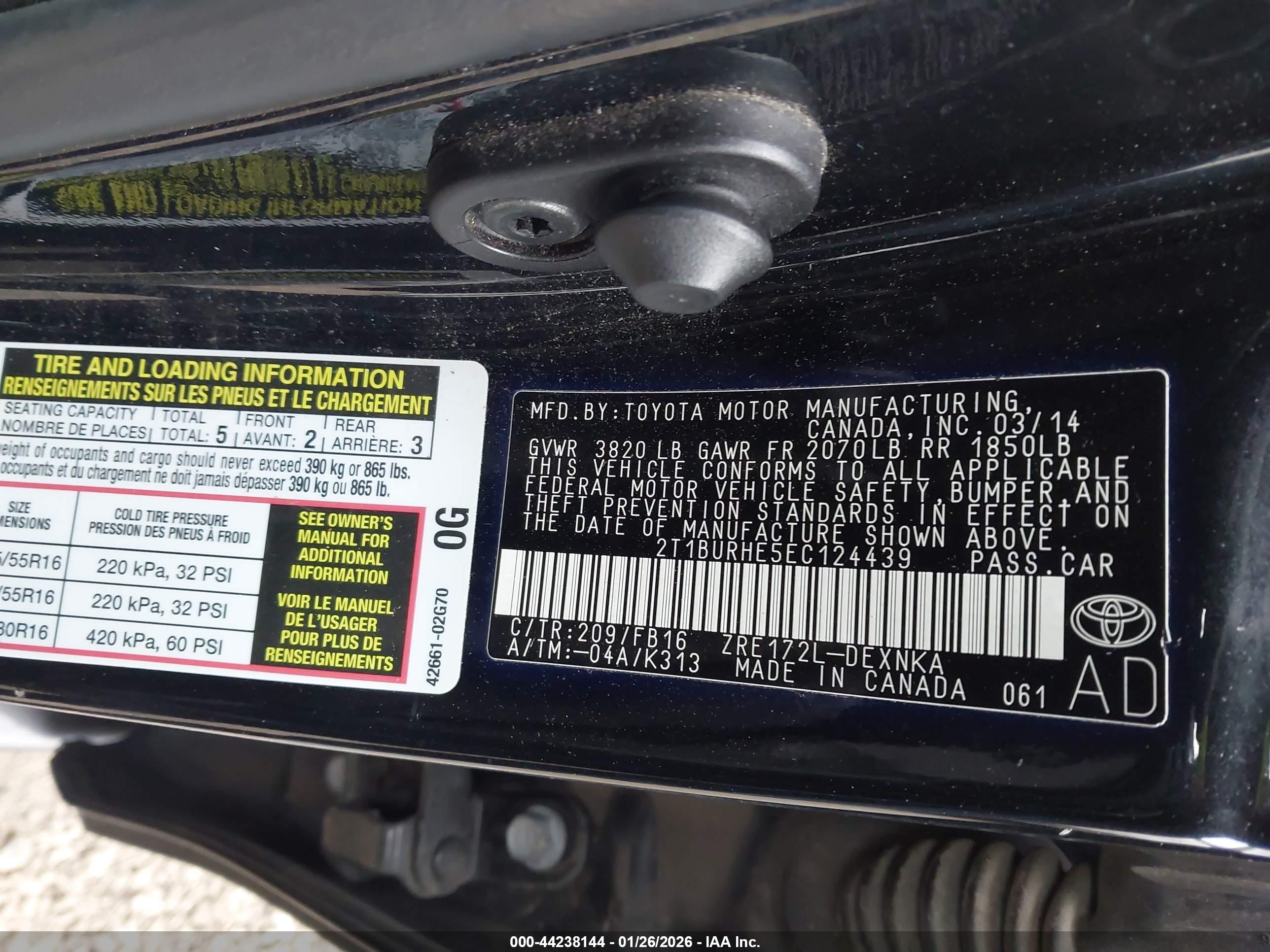 TOYOTA COROLLA image 9