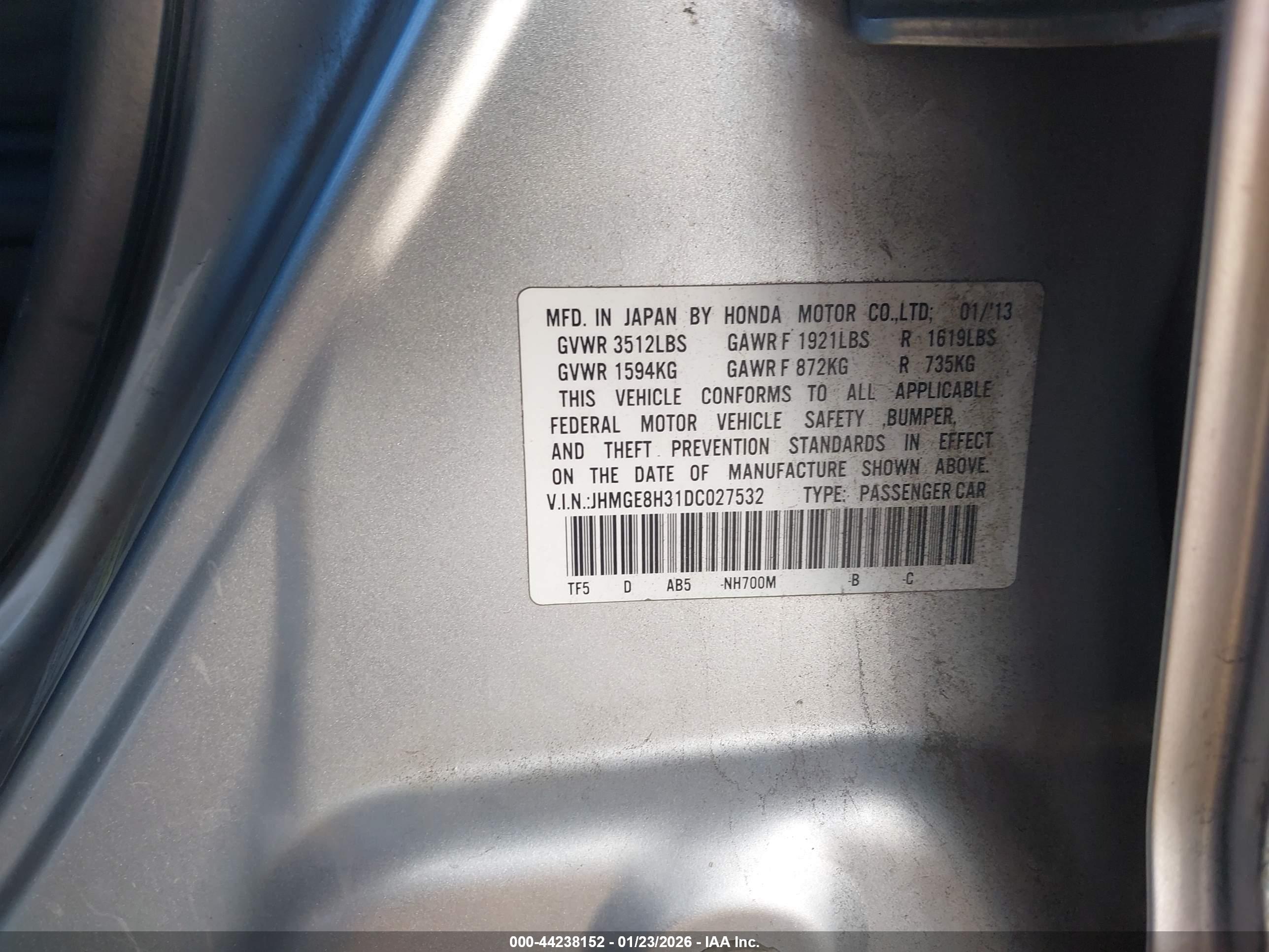 HONDA FIT image 9