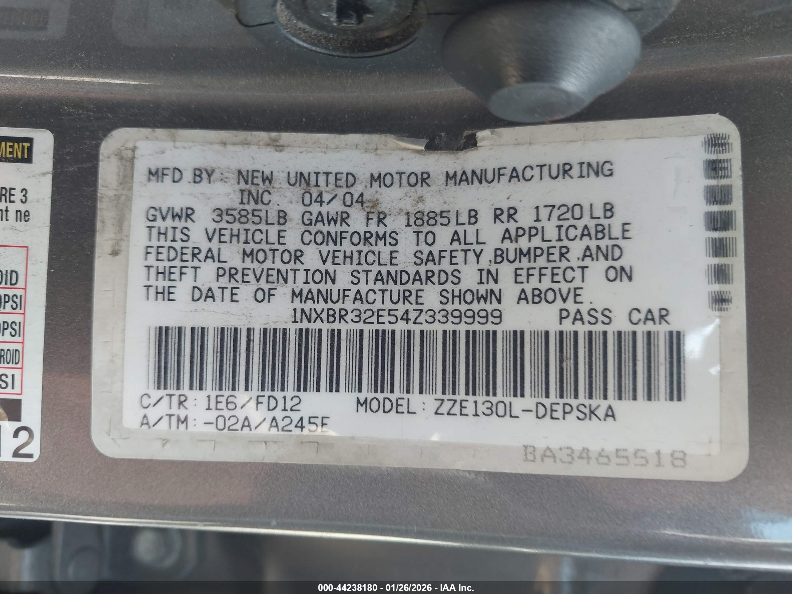 TOYOTA COROLLA image 9