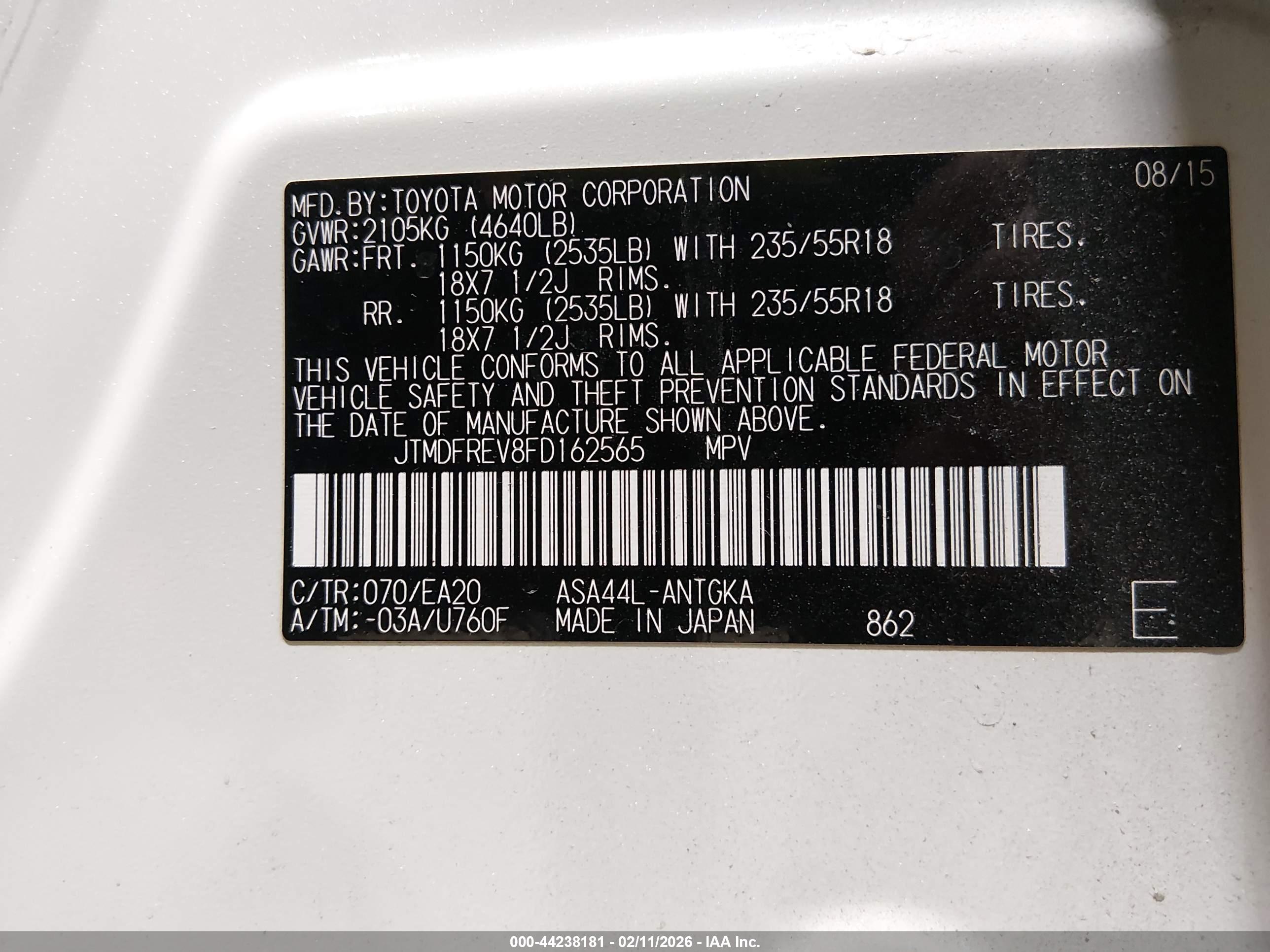 TOYOTA RAV4 image 9