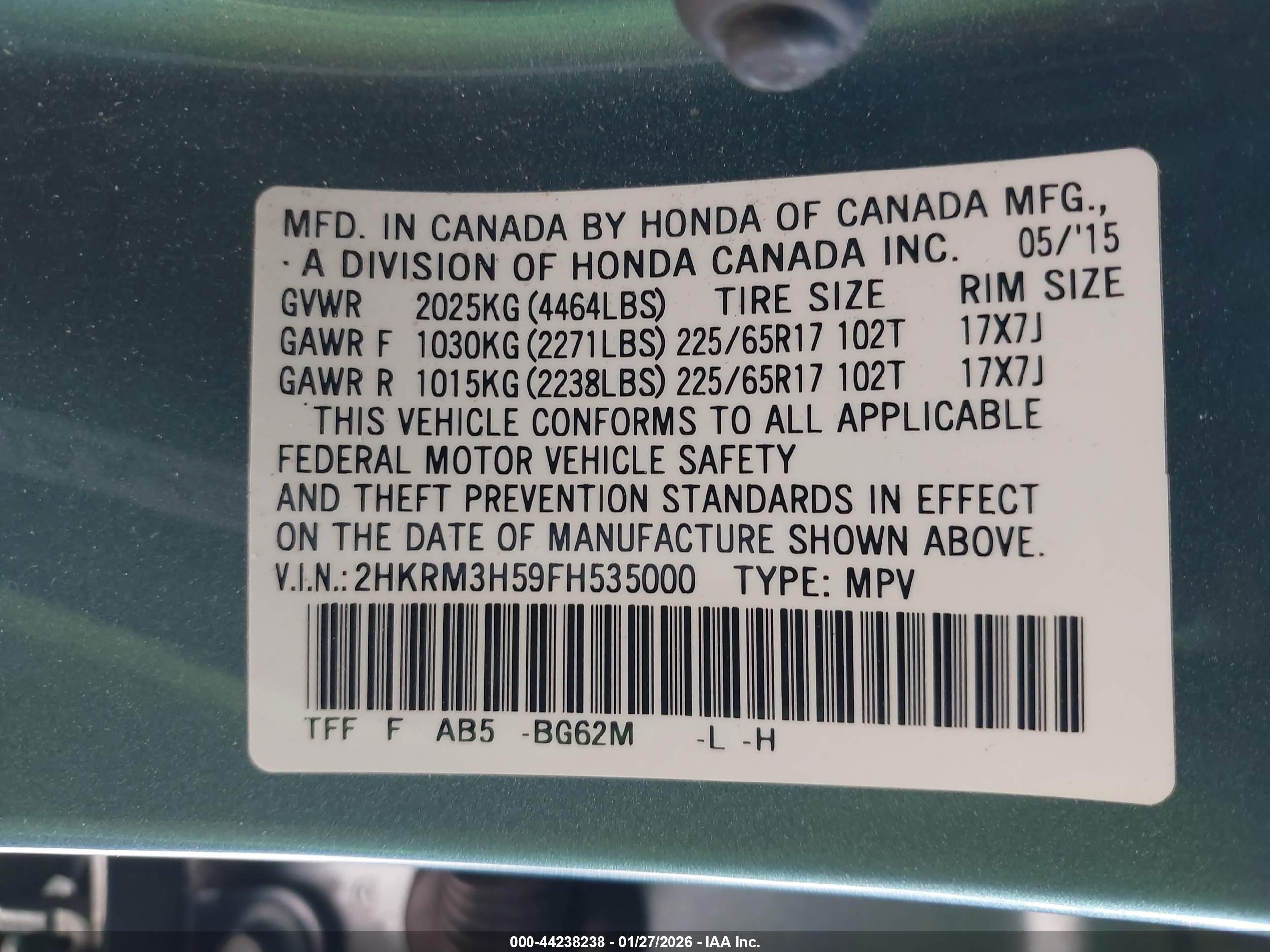 HONDA CR-V image 9