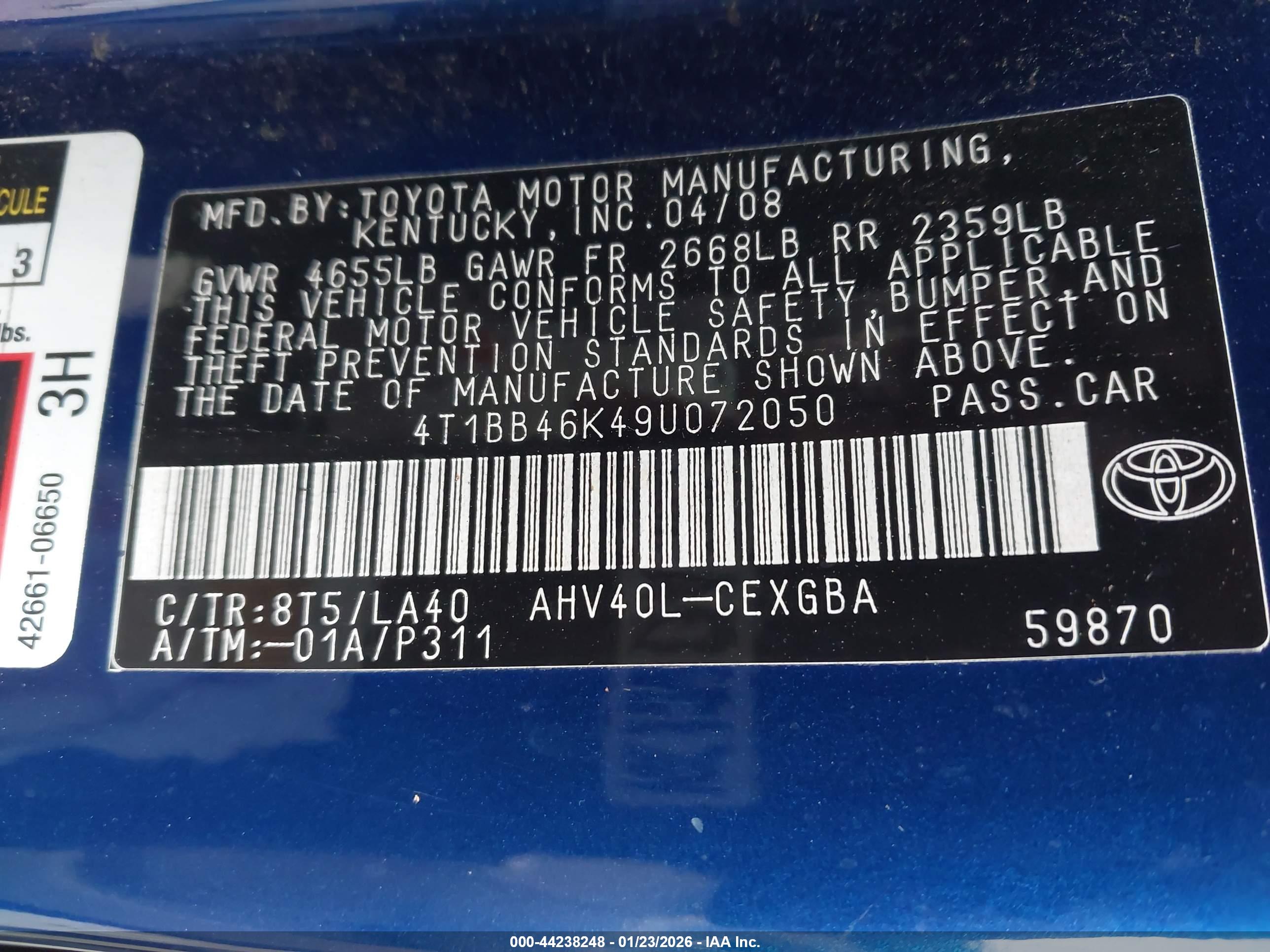 TOYOTA CAMRY image 9