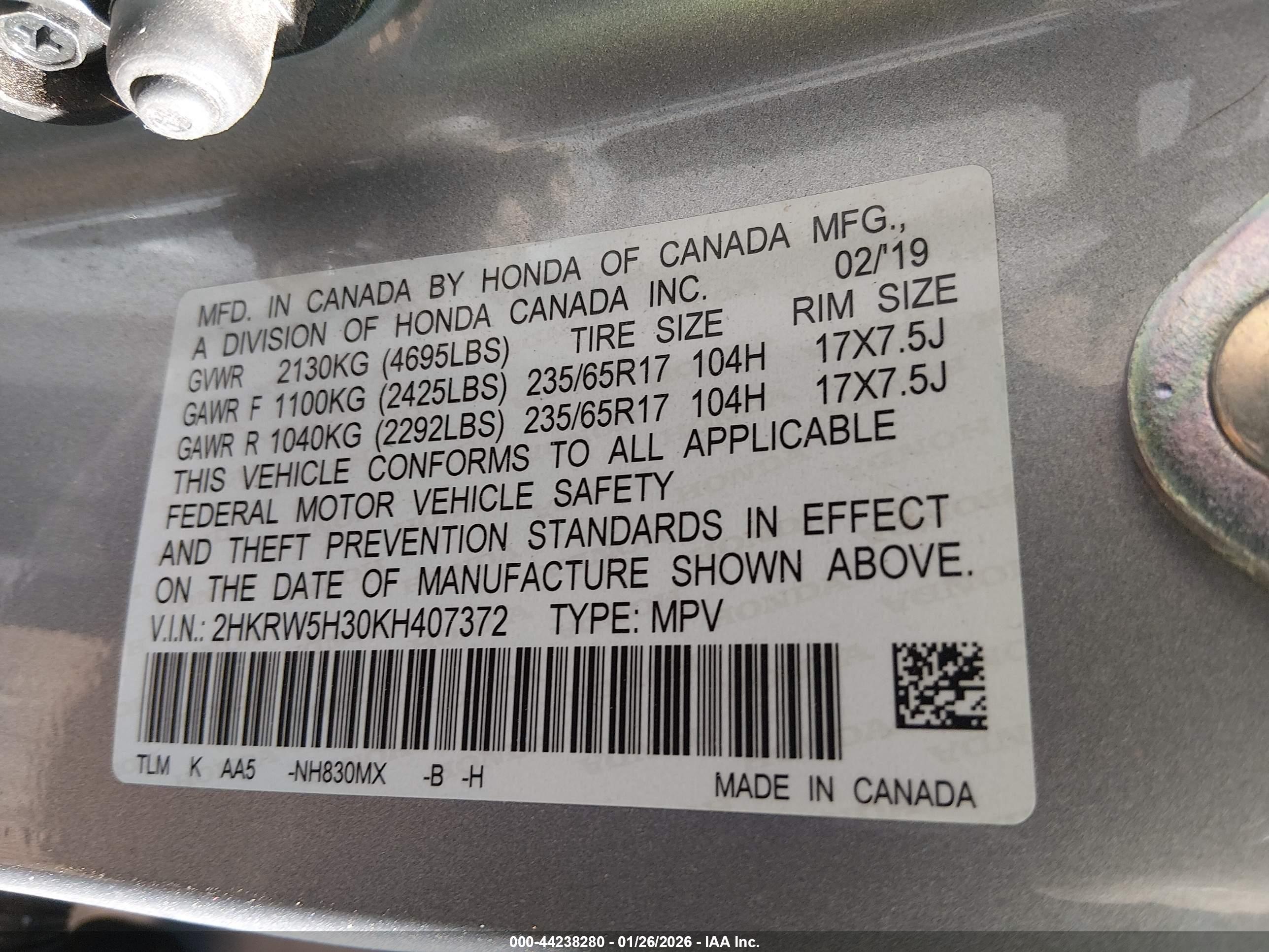 HONDA CR-V image 9