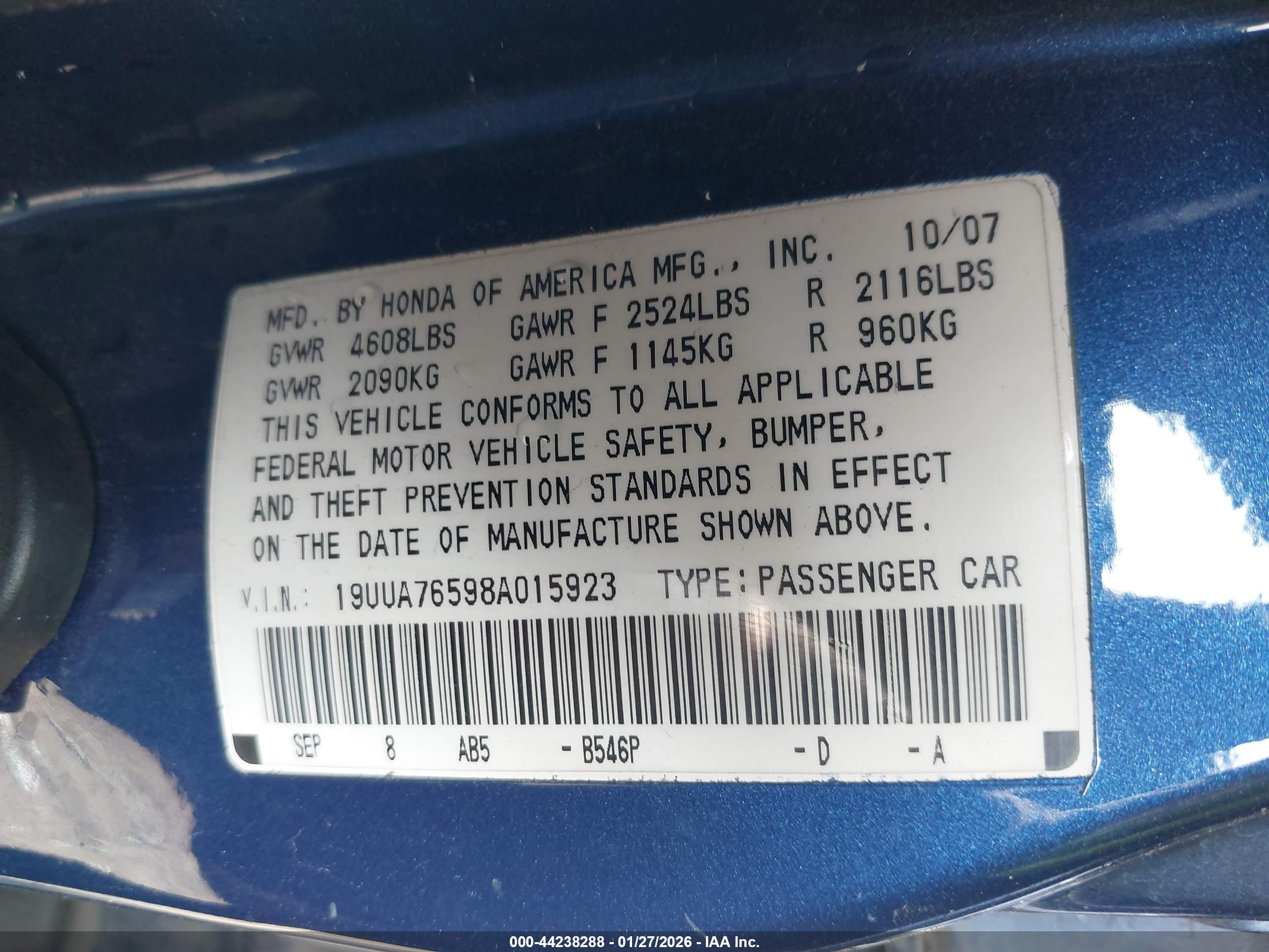 ACURA TL image 9