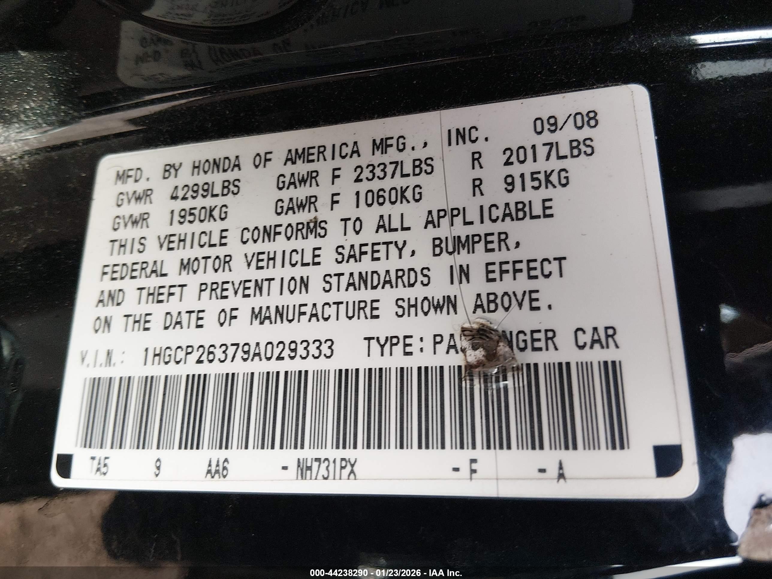 HONDA ACCORD image 9