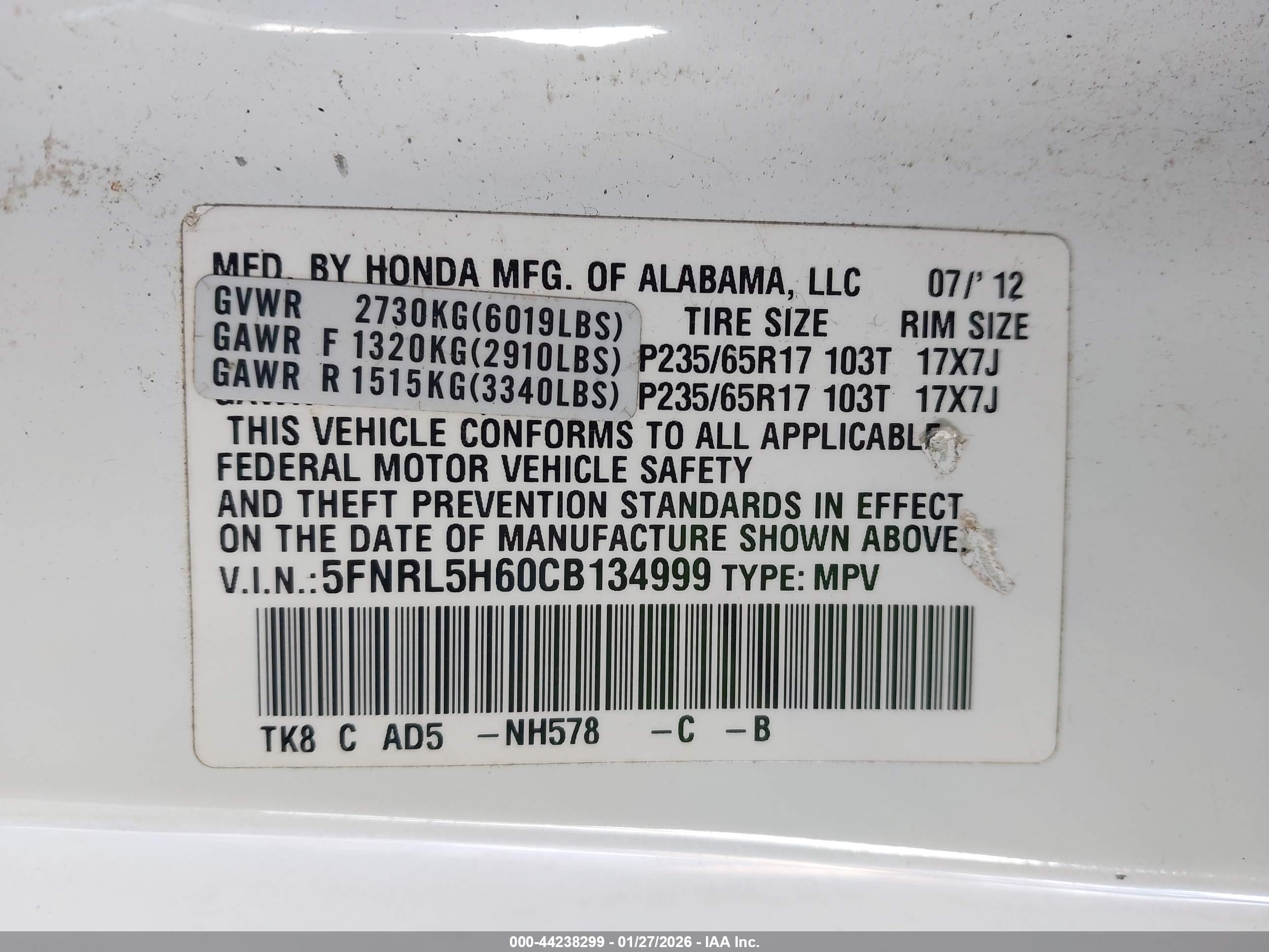 HONDA ODYSSEY image 9