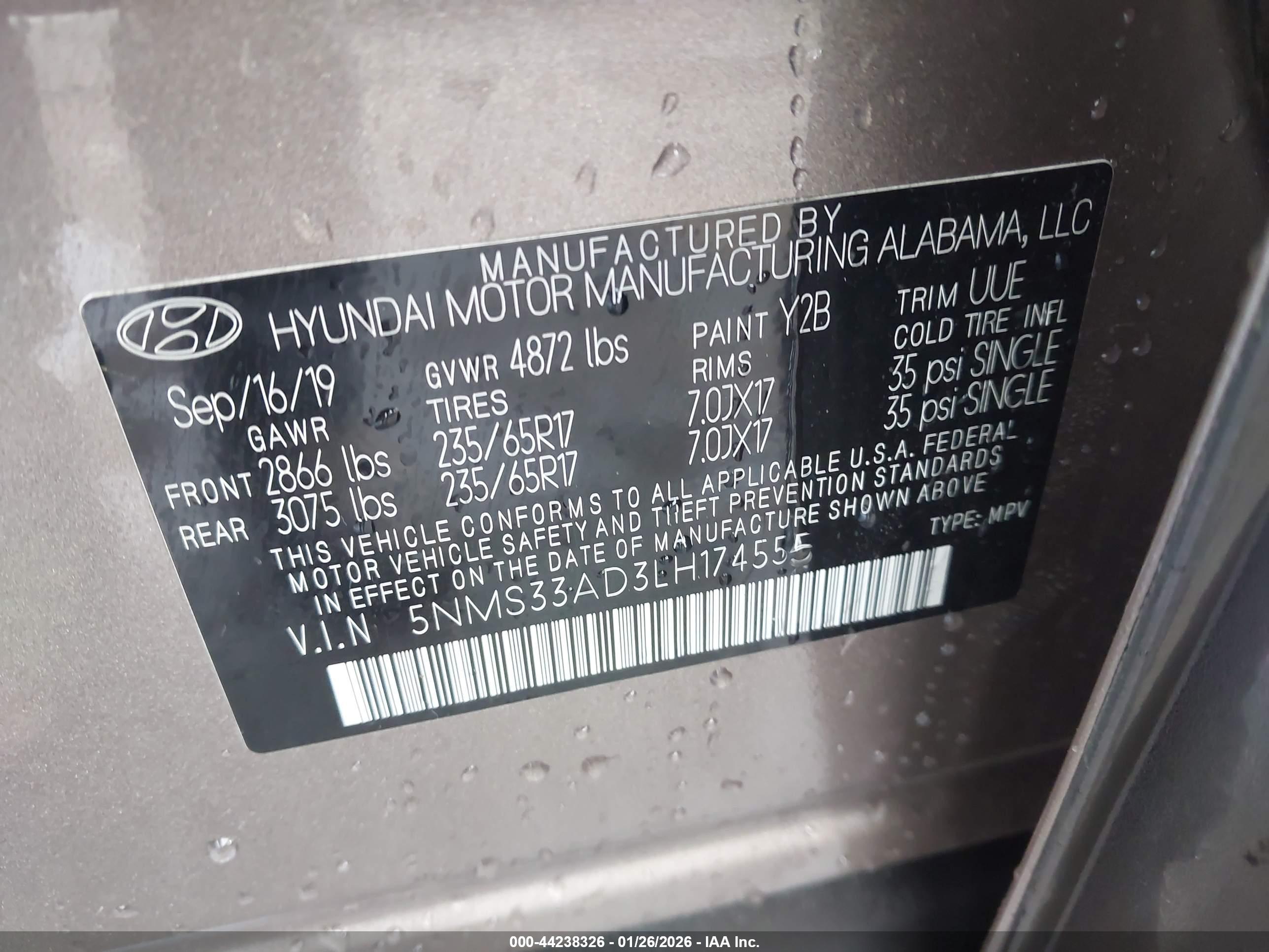 HYUNDAI SANTA image 9