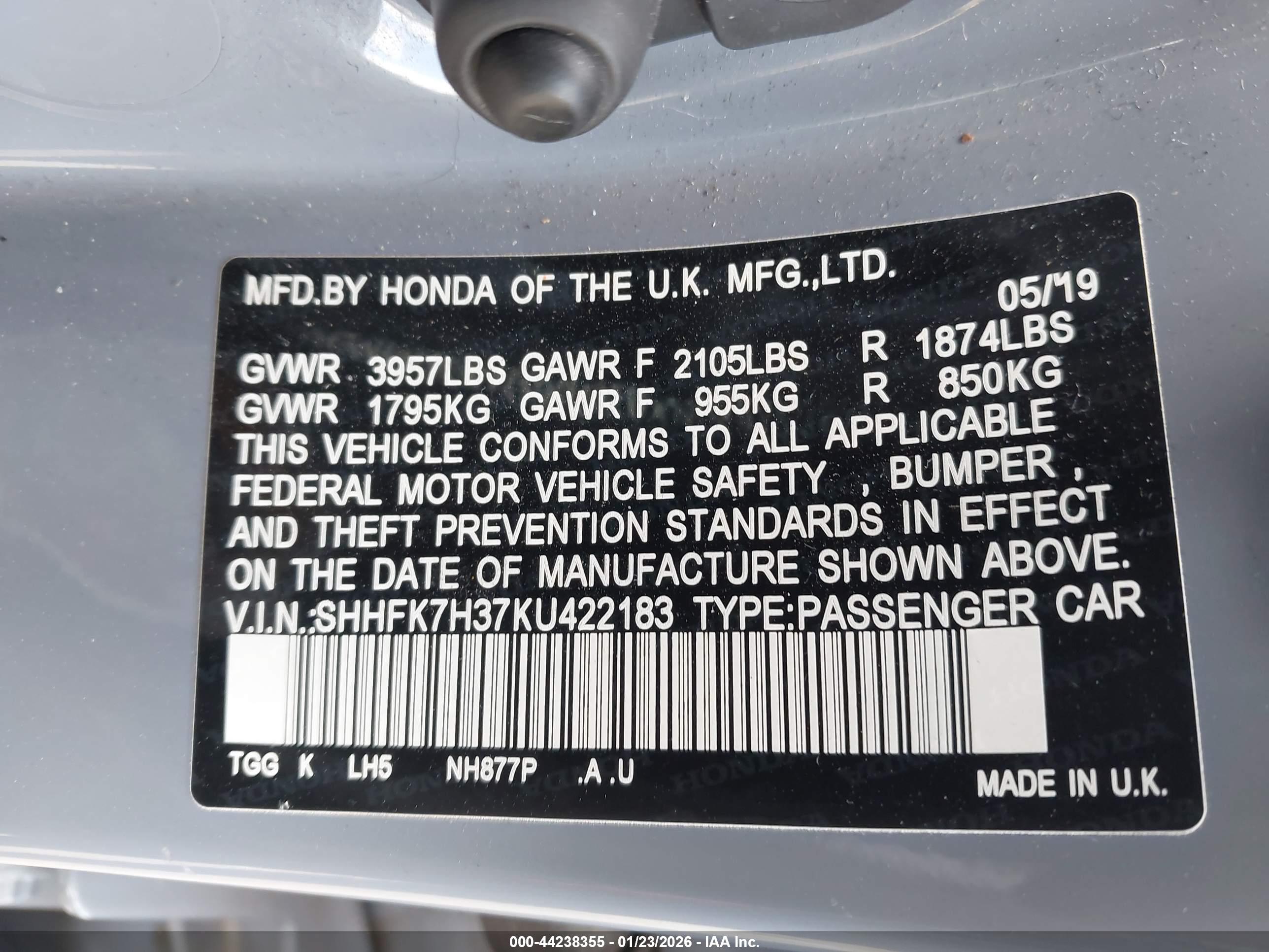 HONDA CIVIC image 9
