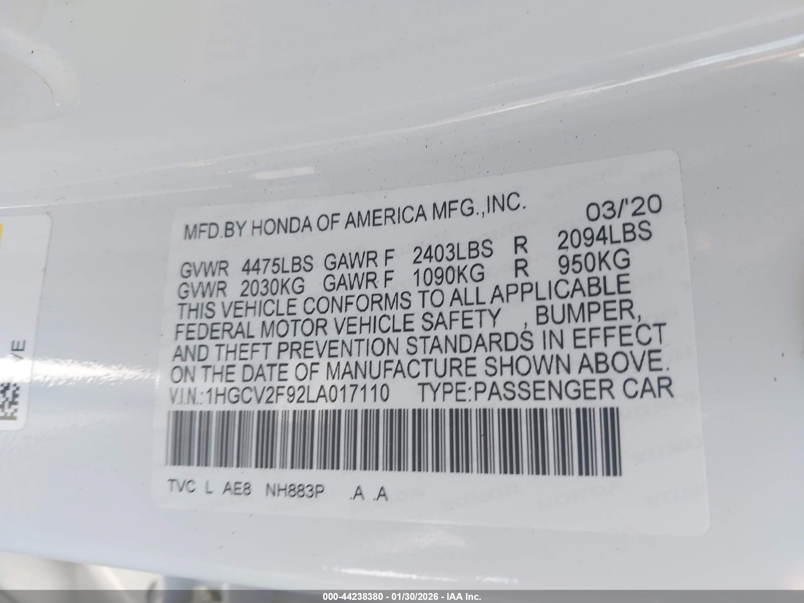 HONDA ACCORD image 9