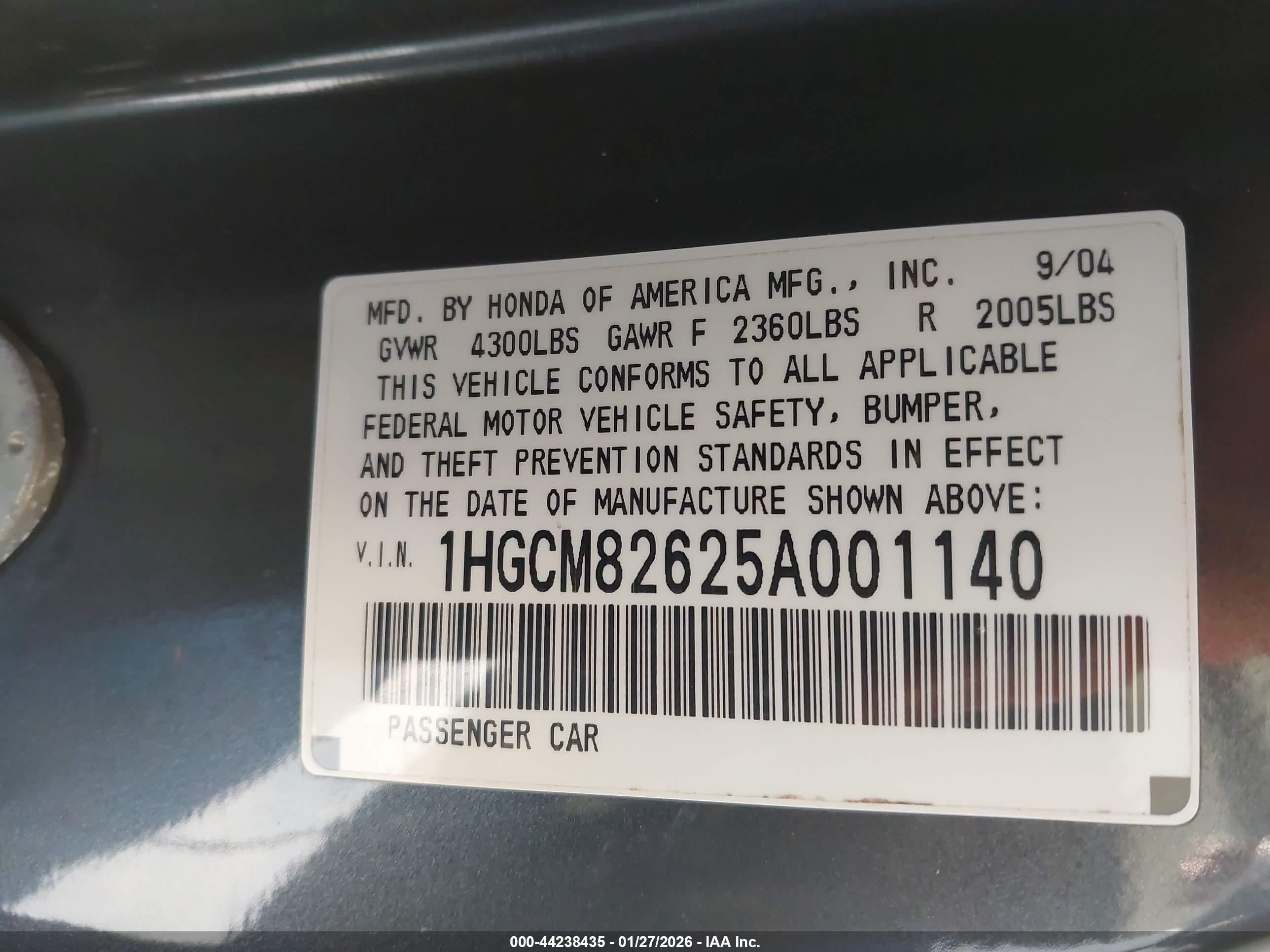 HONDA ACCORD image 9