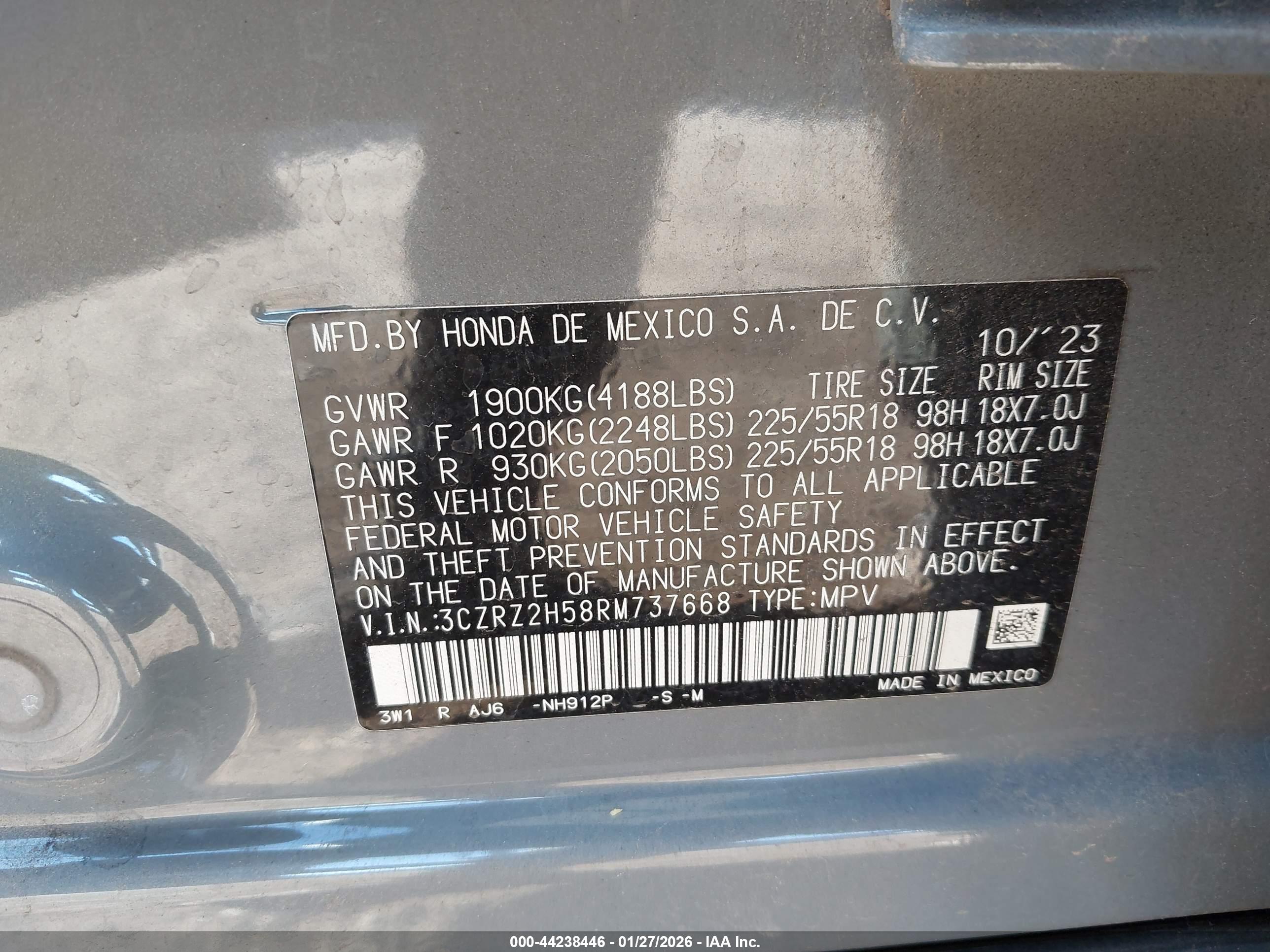HONDA HR-V image 9