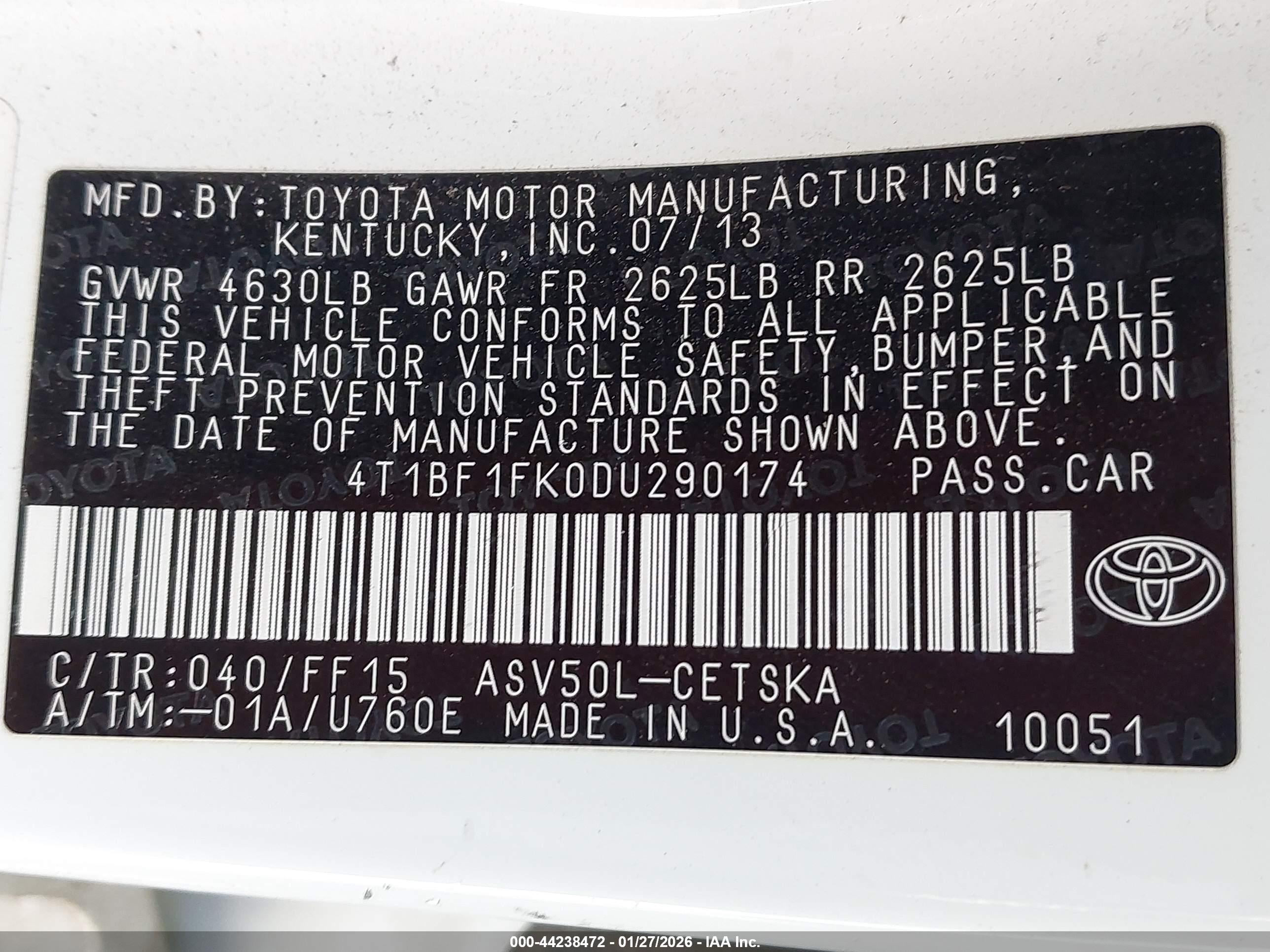 TOYOTA CAMRY image 9