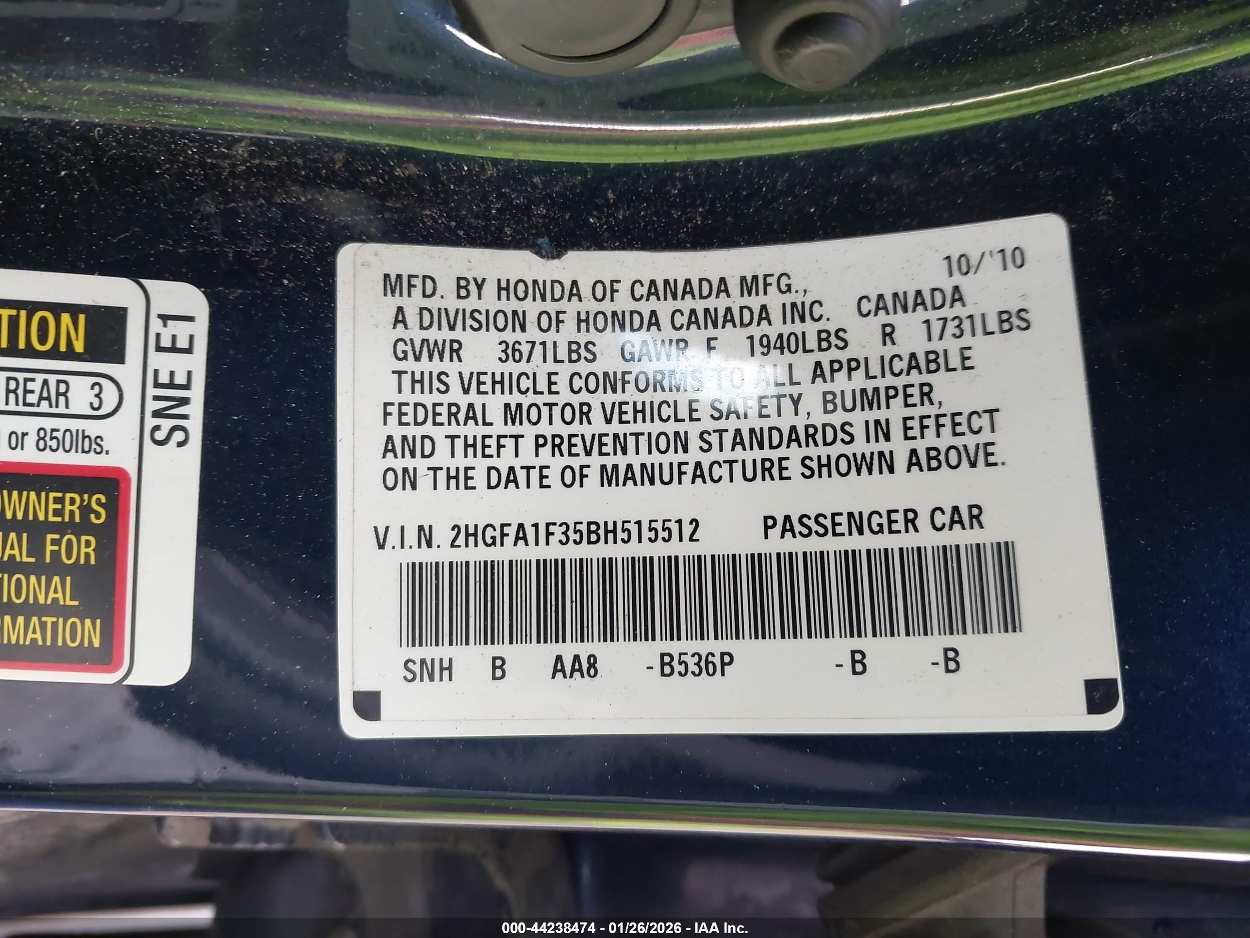 HONDA CIVIC image 9
