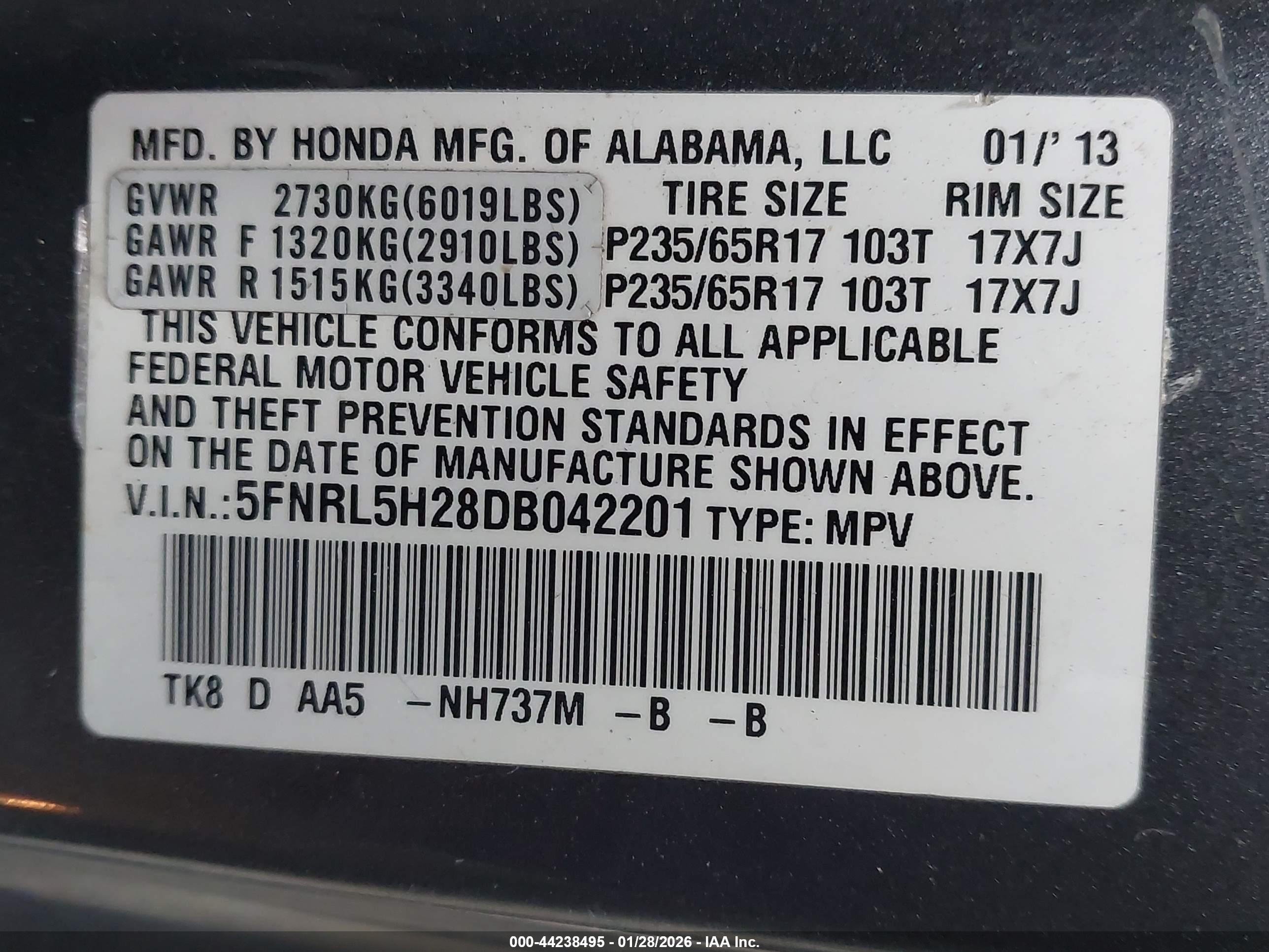 HONDA ODYSSEY image 9