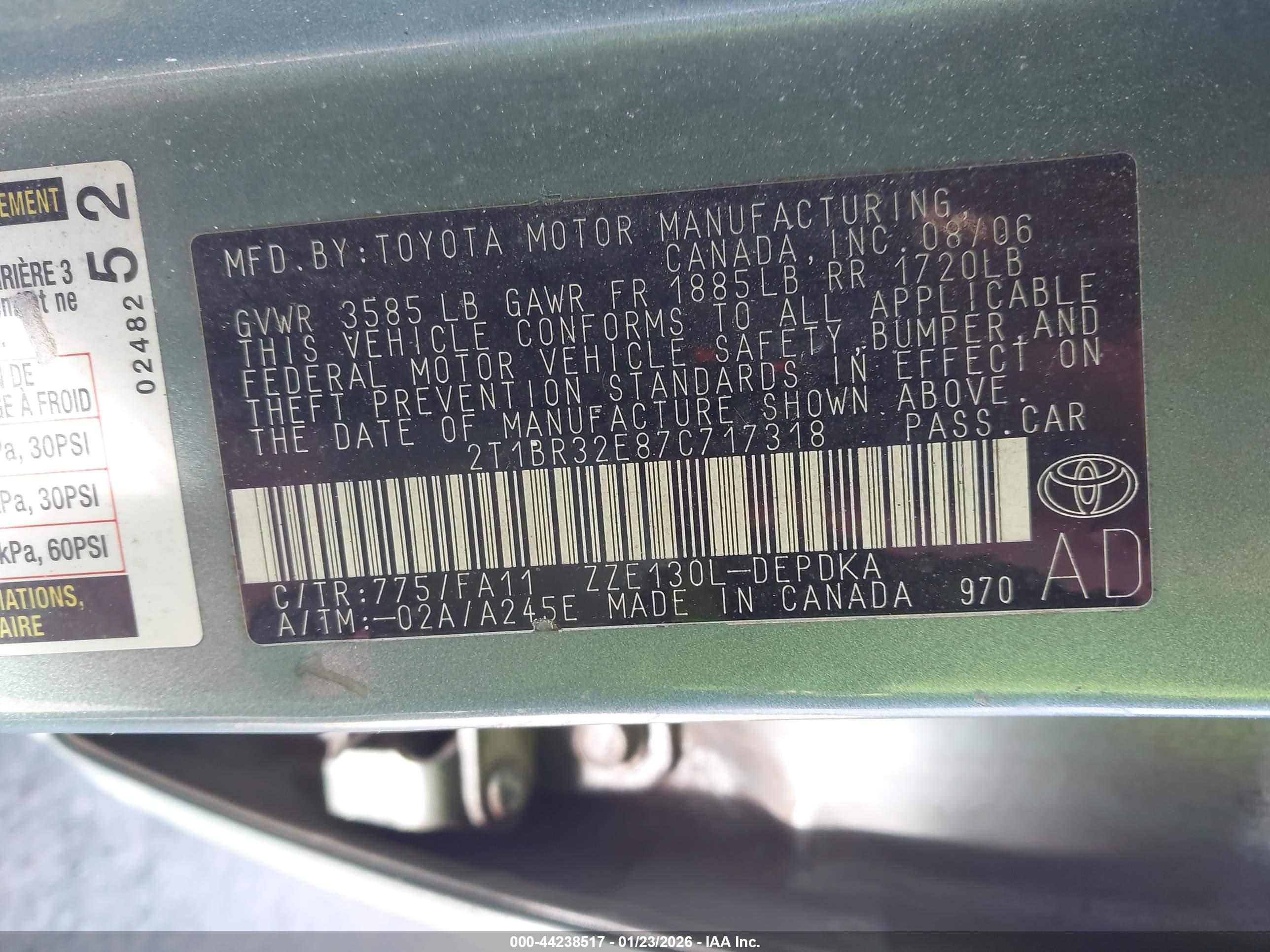 TOYOTA COROLLA image 9