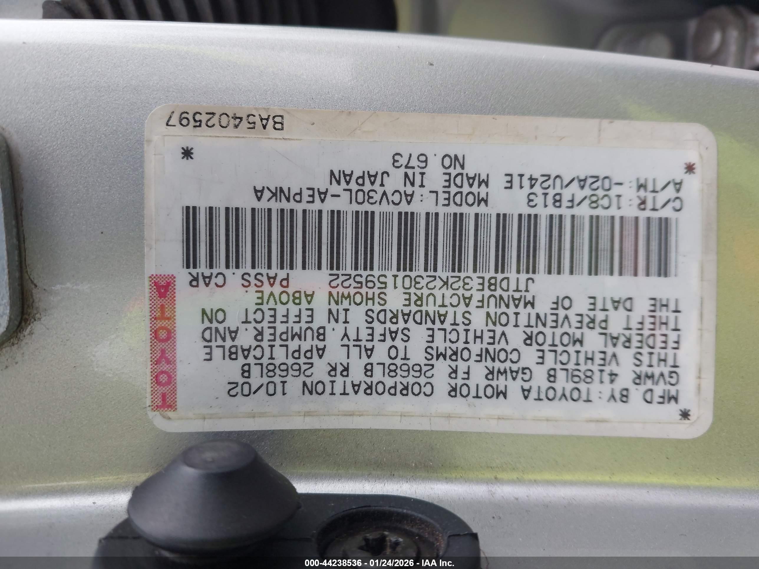 TOYOTA CAMRY image 9