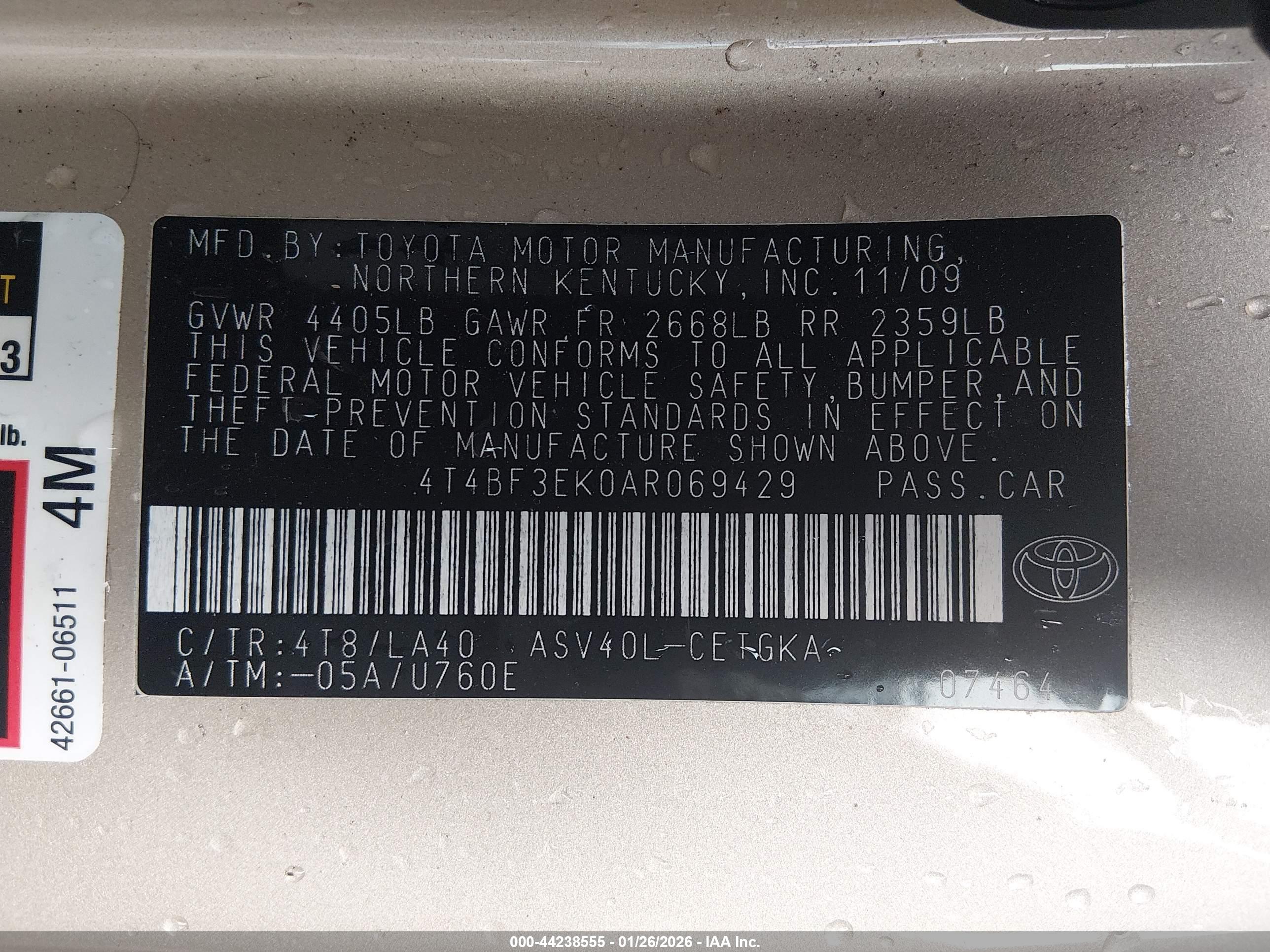 TOYOTA CAMRY image 9