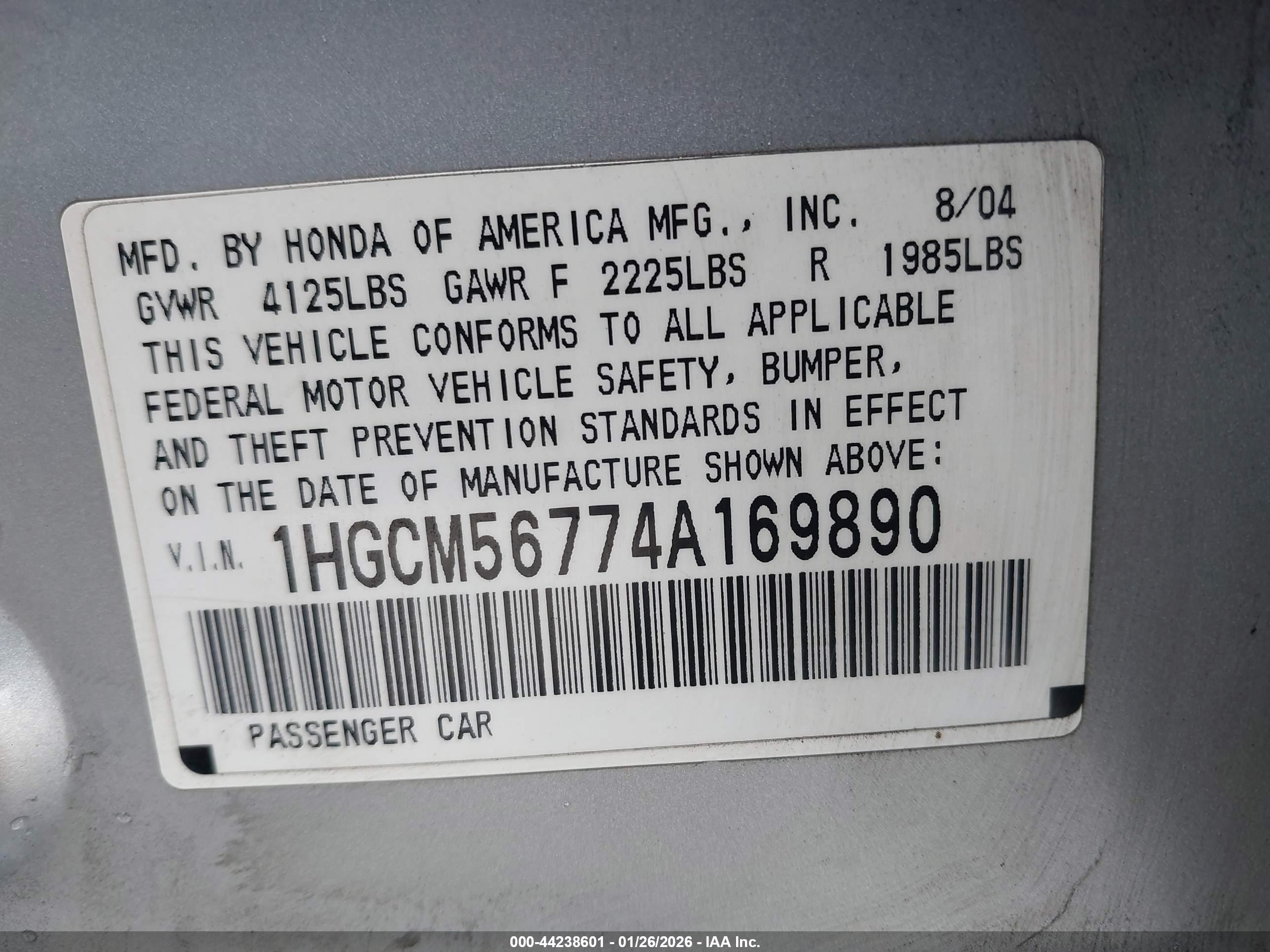 HONDA ACCORD image 9
