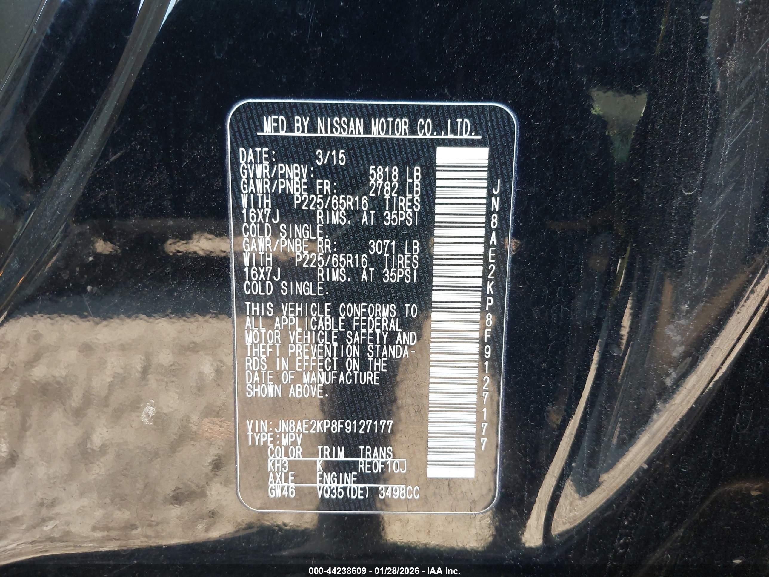 NISSAN QUEST image 9