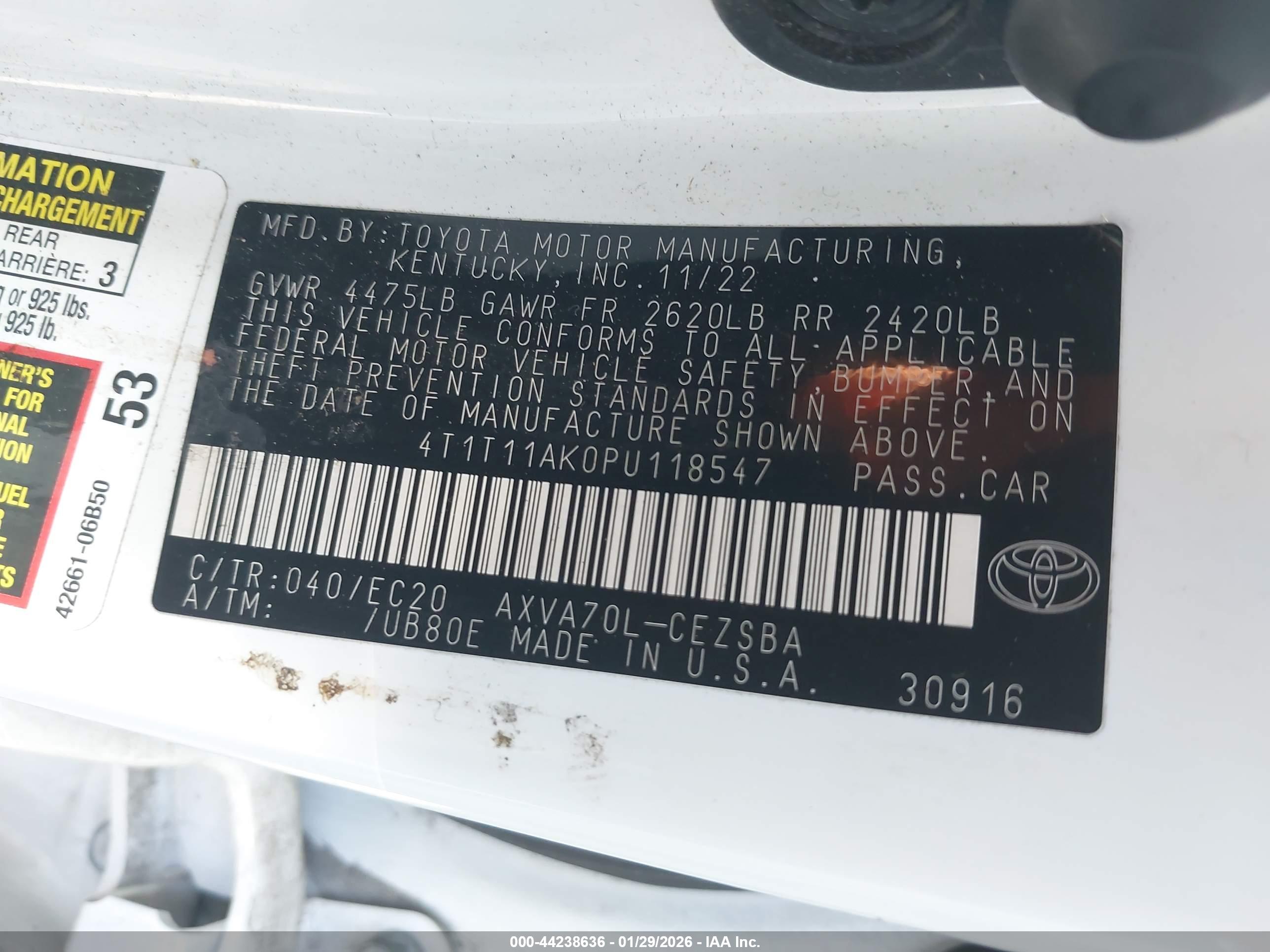 TOYOTA CAMRY image 9