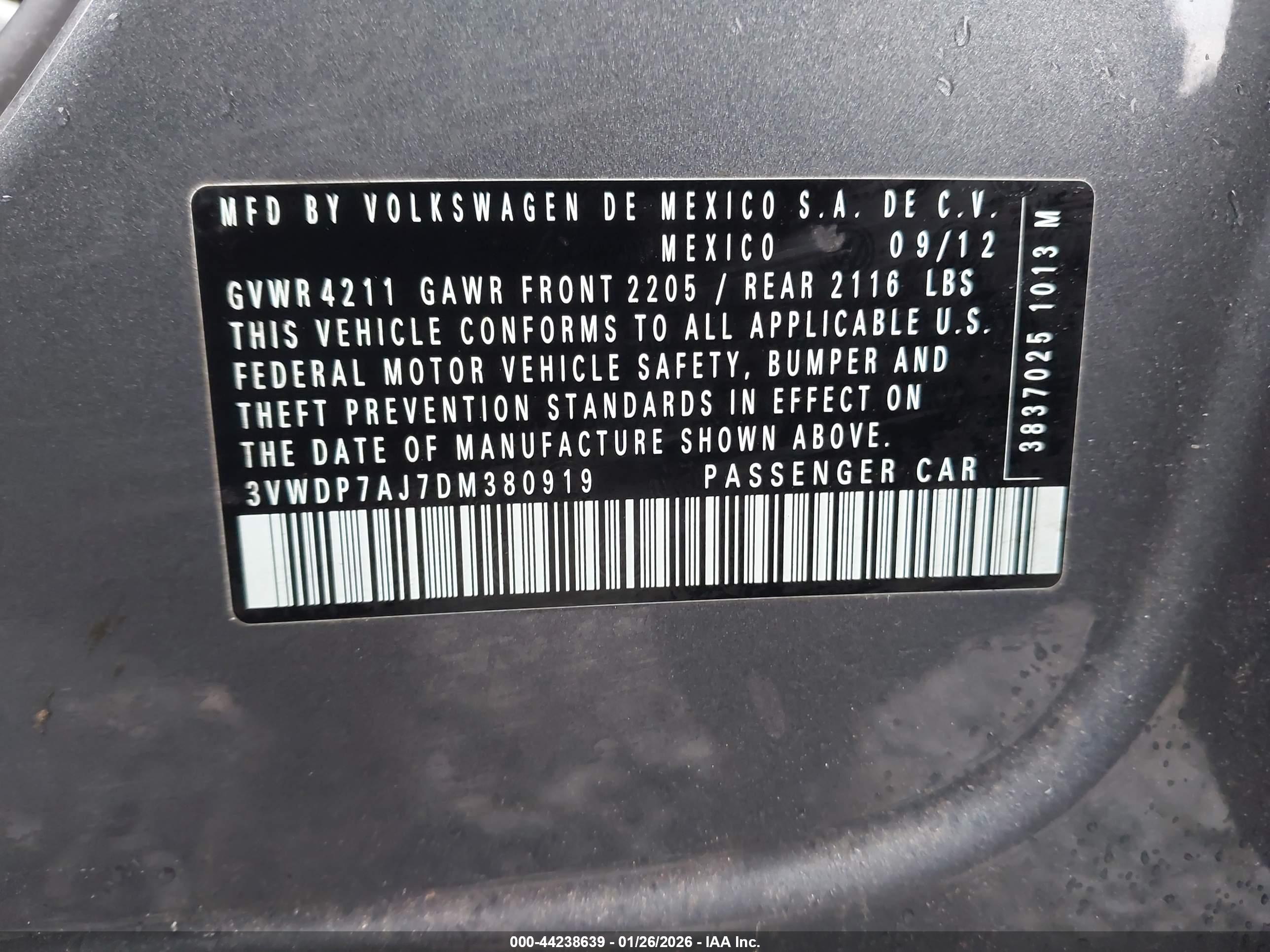 VOLKSWAGEN JETTA image 9