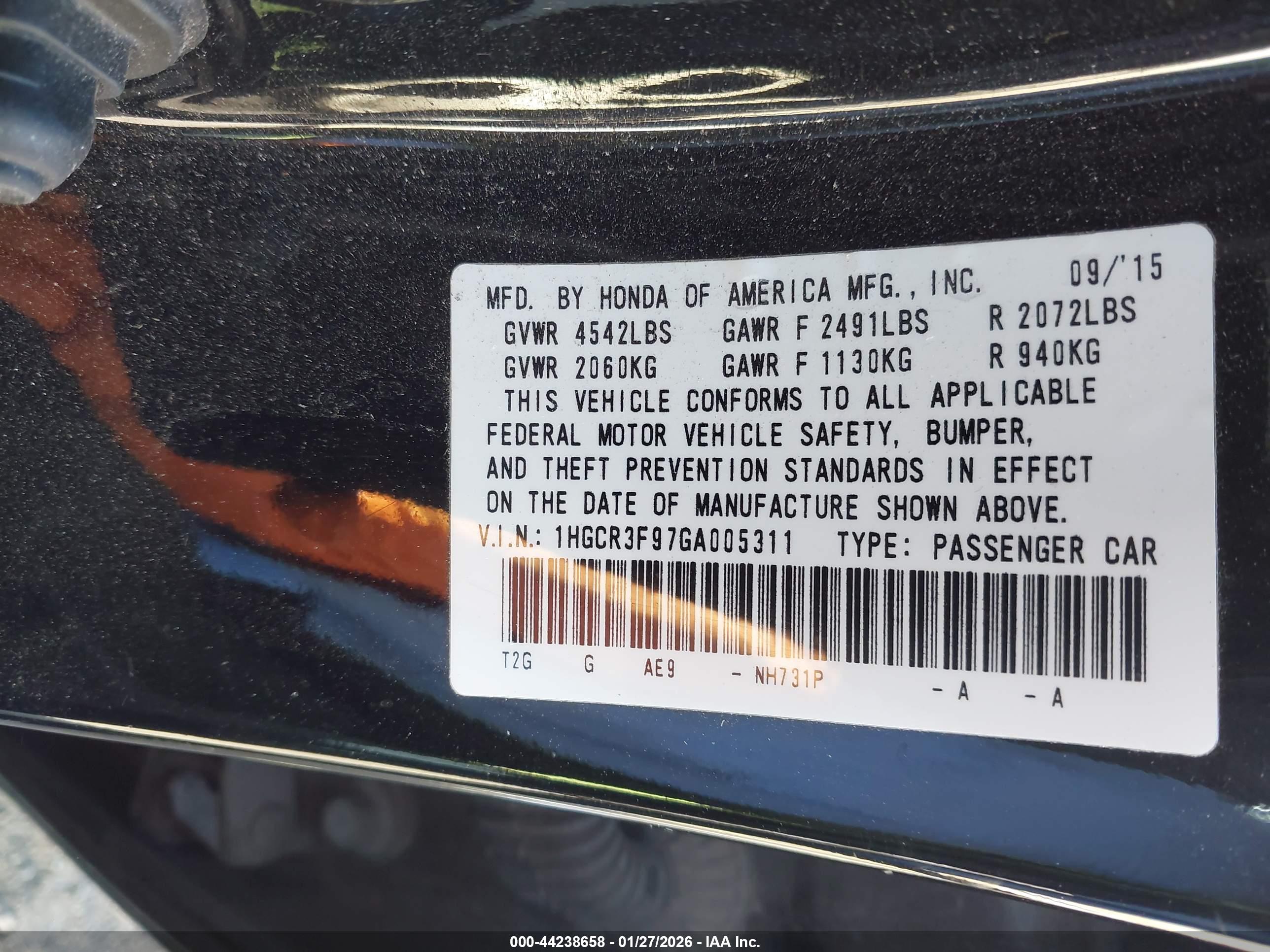 HONDA ACCORD image 9