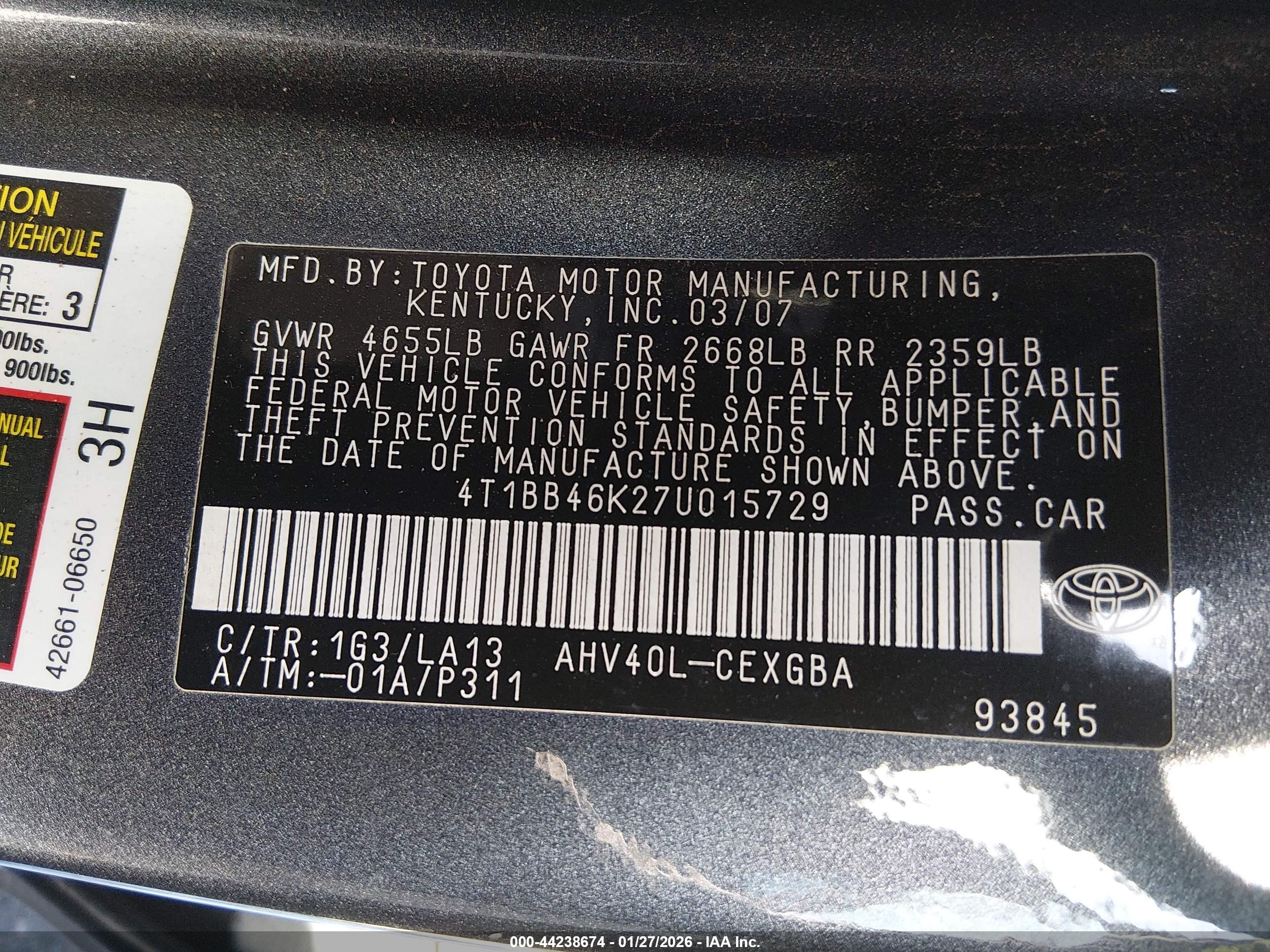 TOYOTA CAMRY image 9