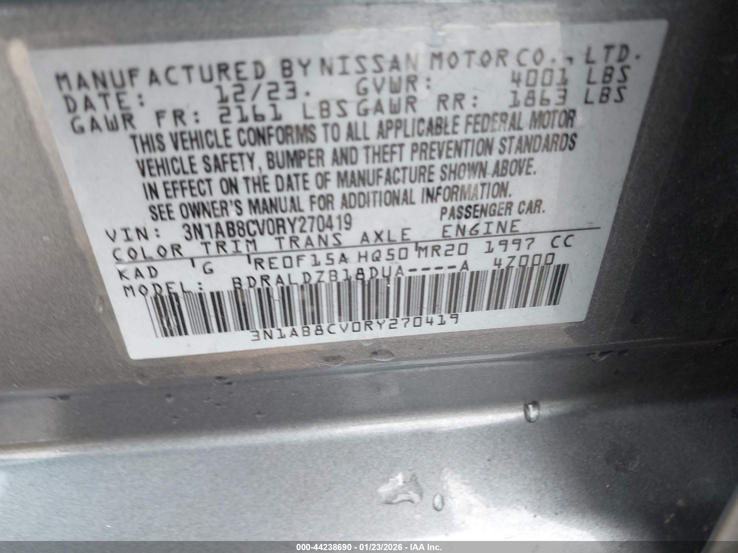 NISSAN SENTRA image 9