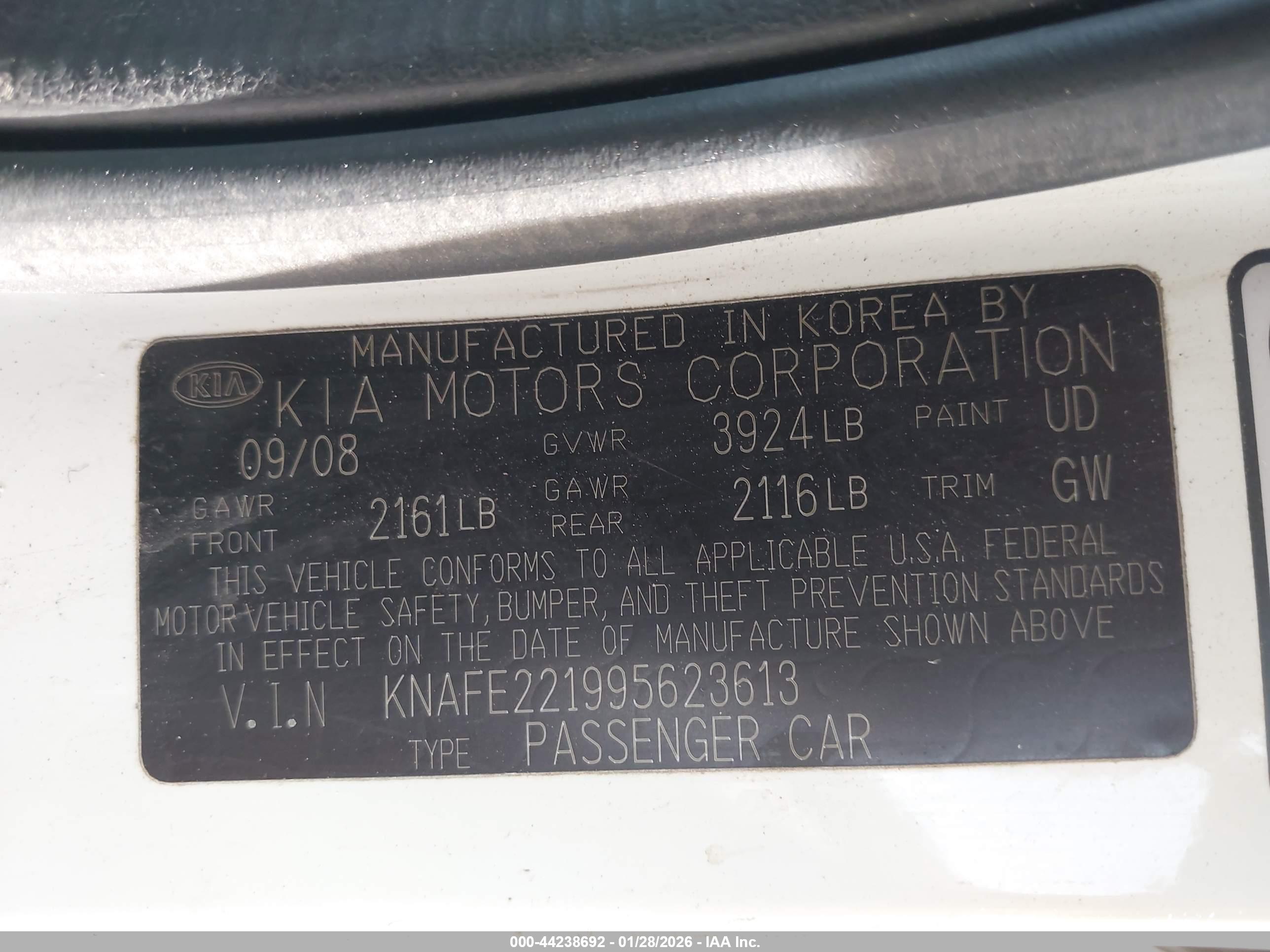 KIA SPECTRA image 9
