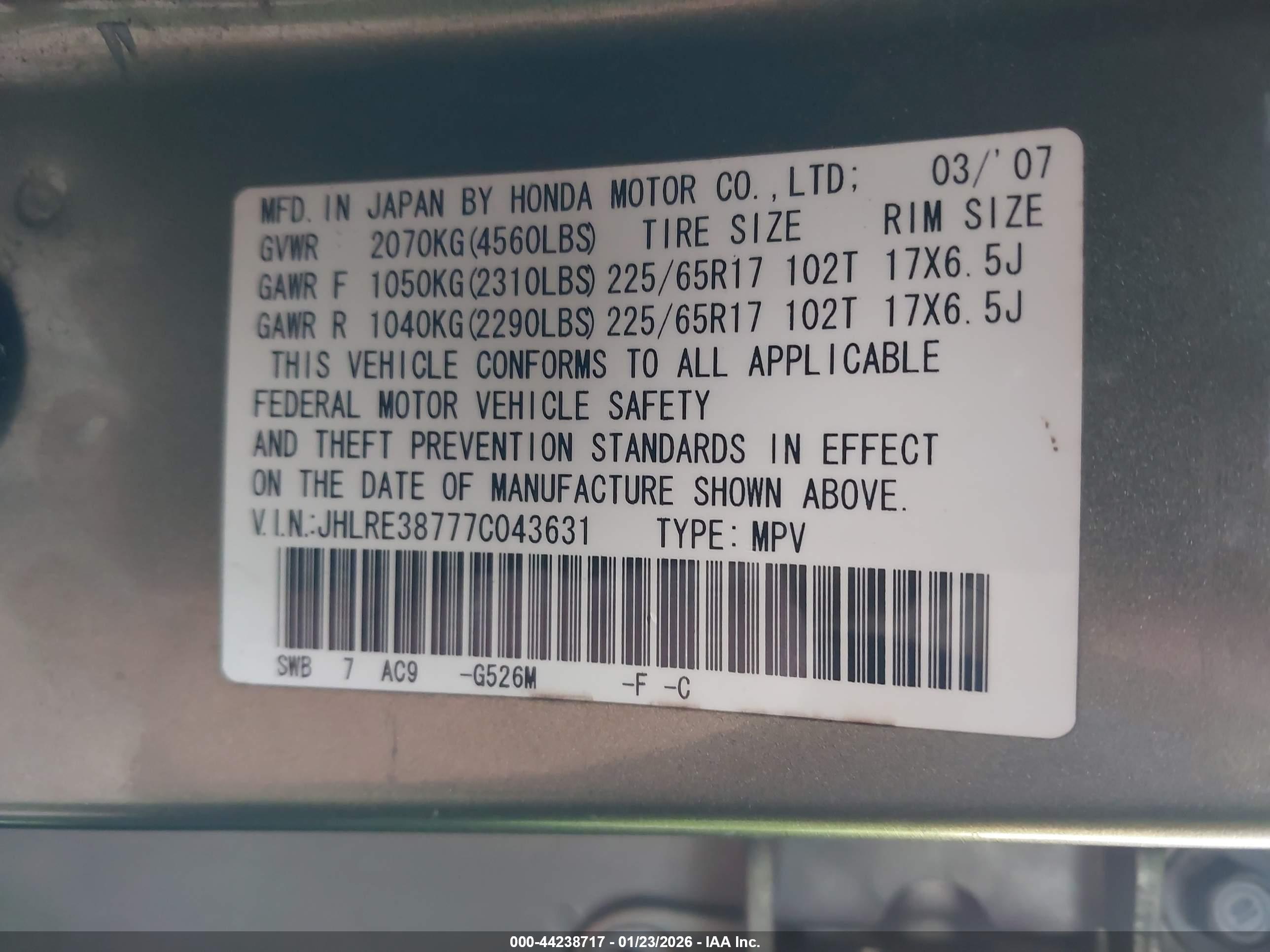 HONDA CR-V image 9