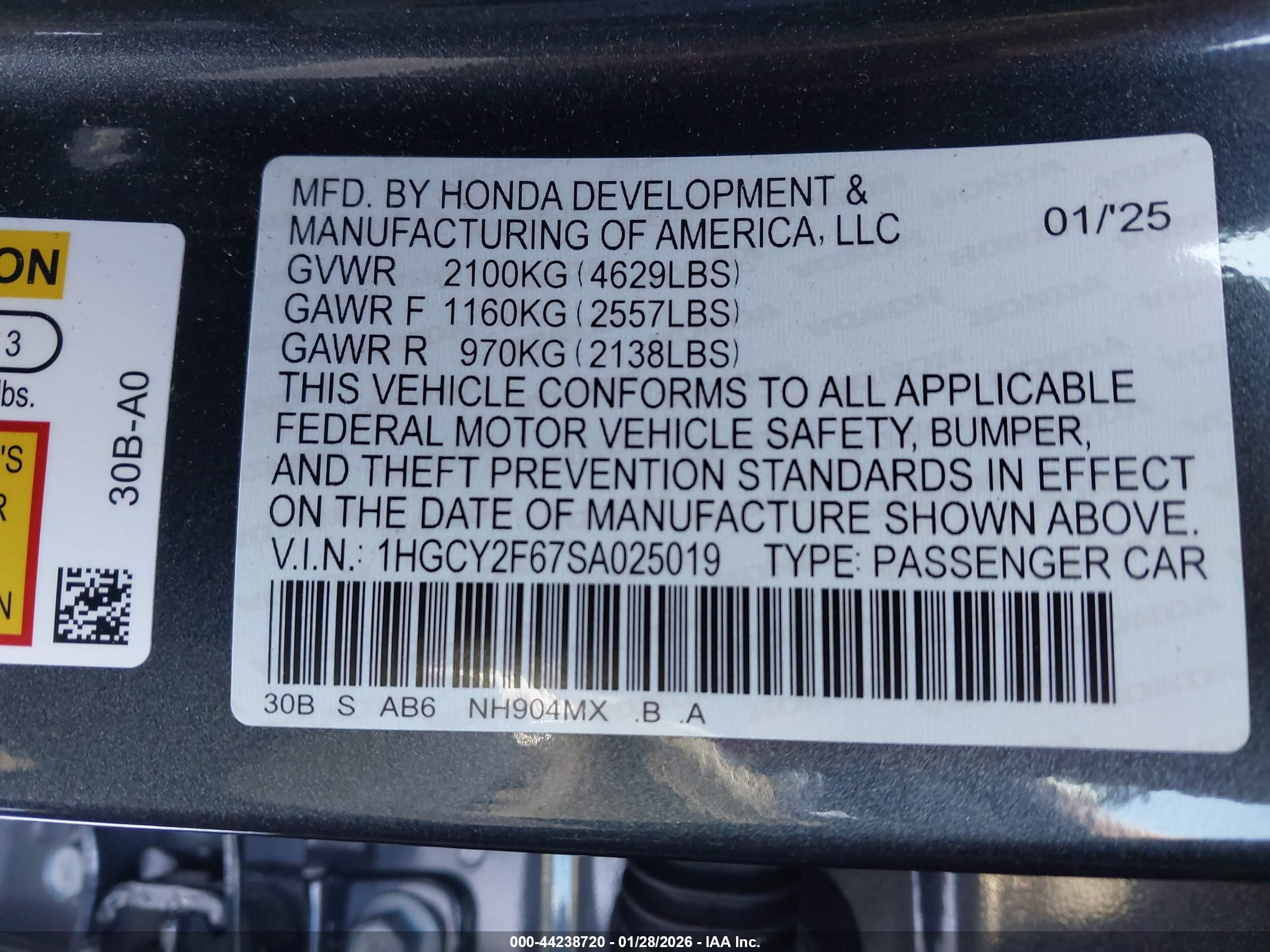 HONDA ACCORD image 9